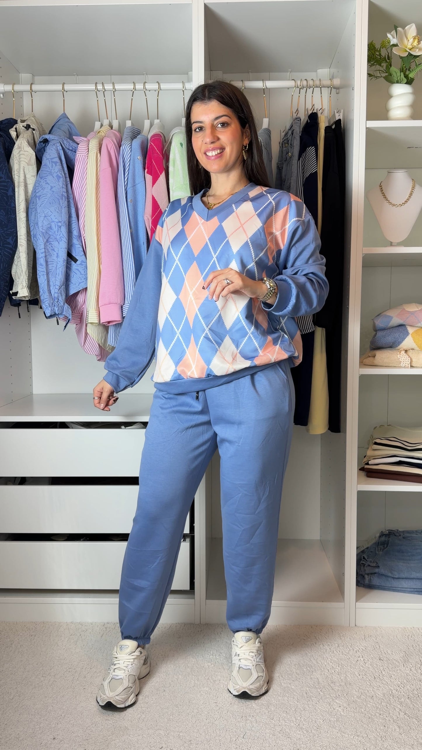 Conjunto fato de treino