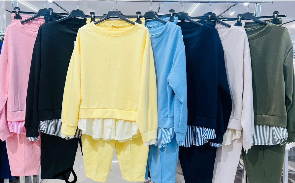 Conjunto fato de treino