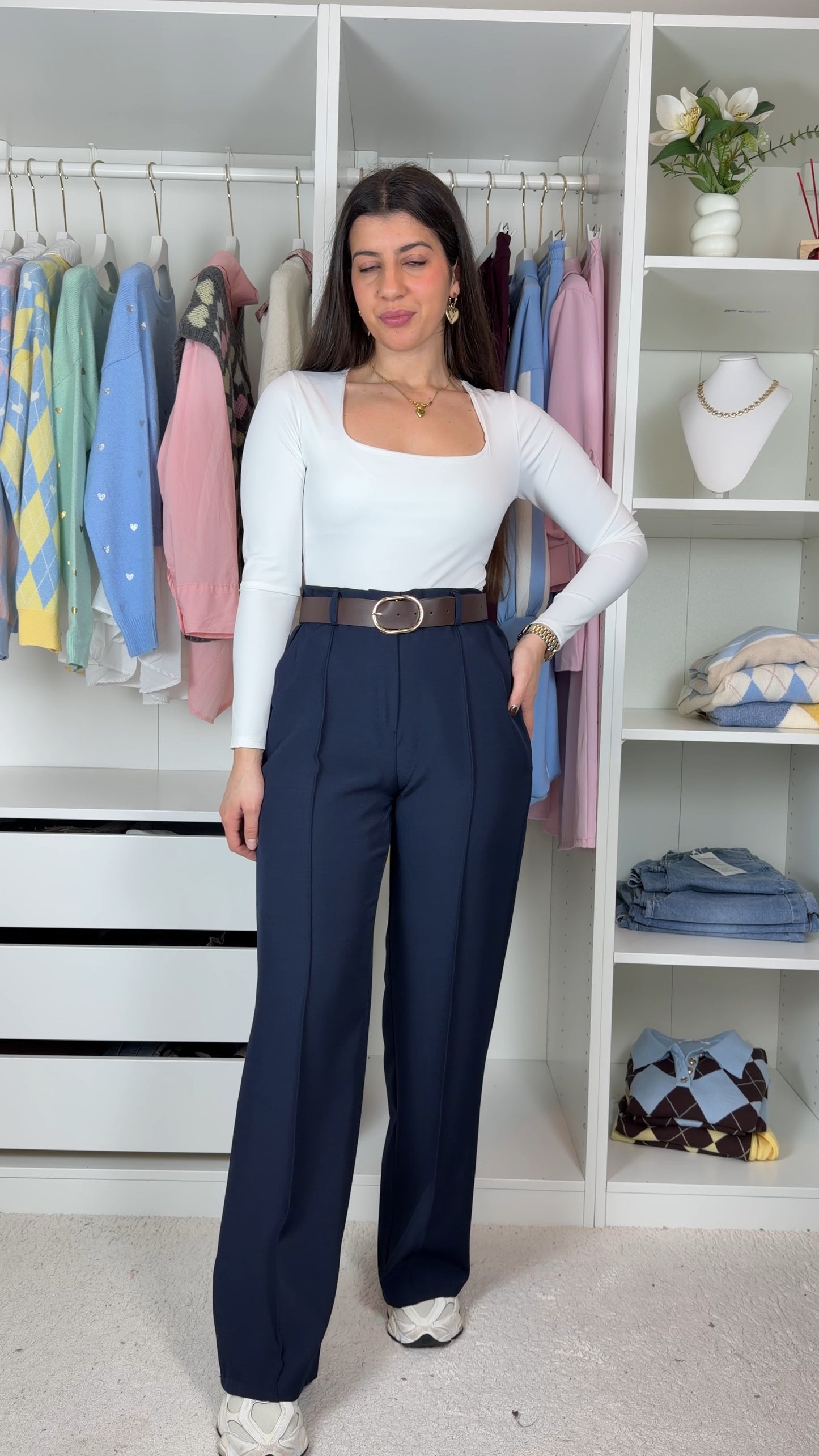 Pantalonas c/cinto incluído