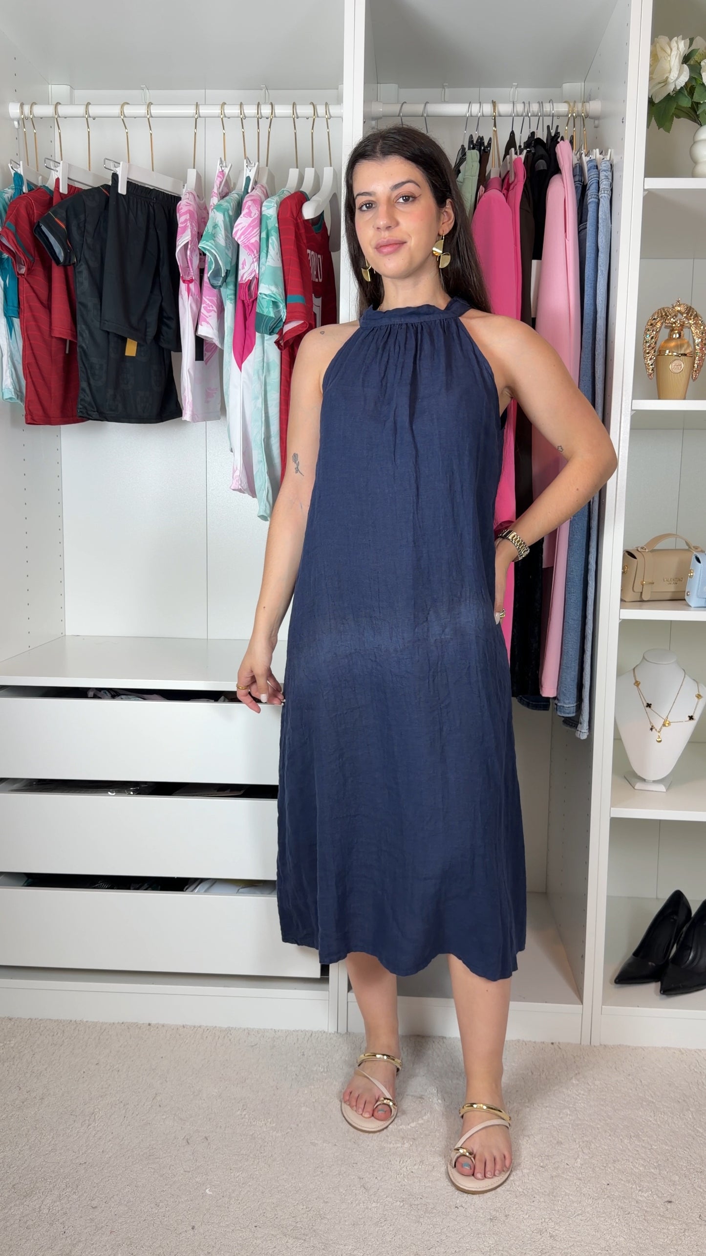 Vestido 100% linho
