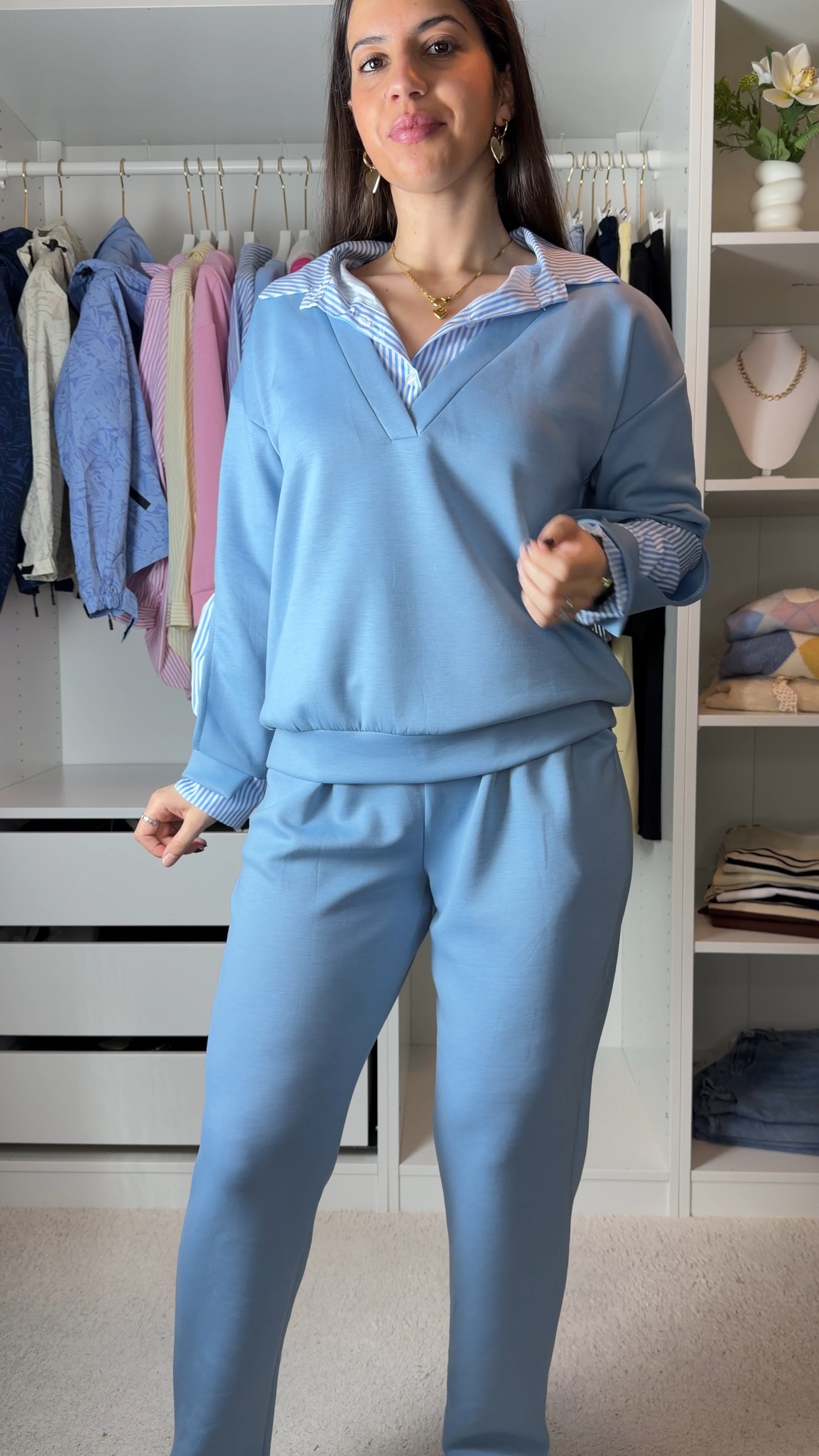 Conjunto fato de treino