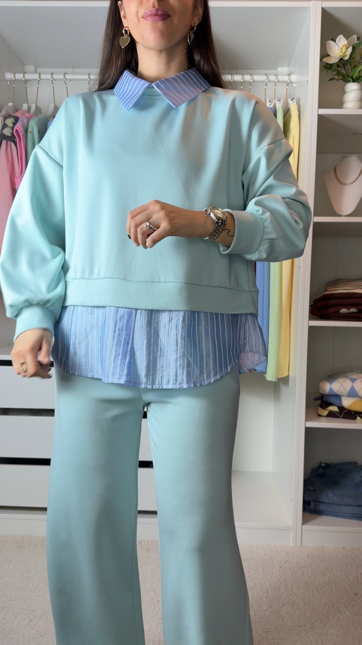 Conjunto fato de treino