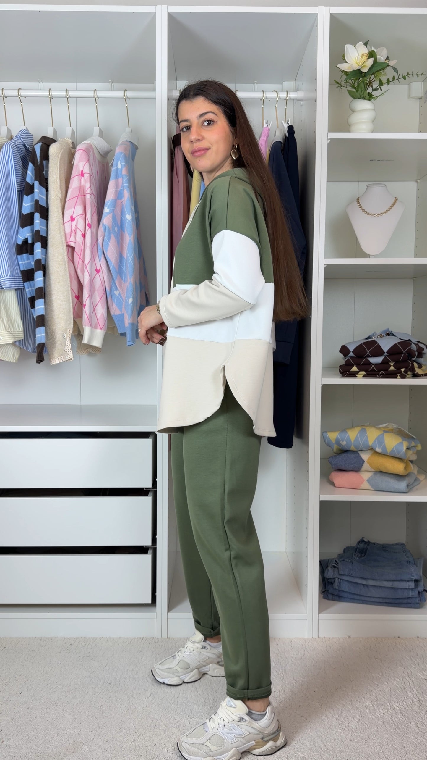 Conjunto fato de treino