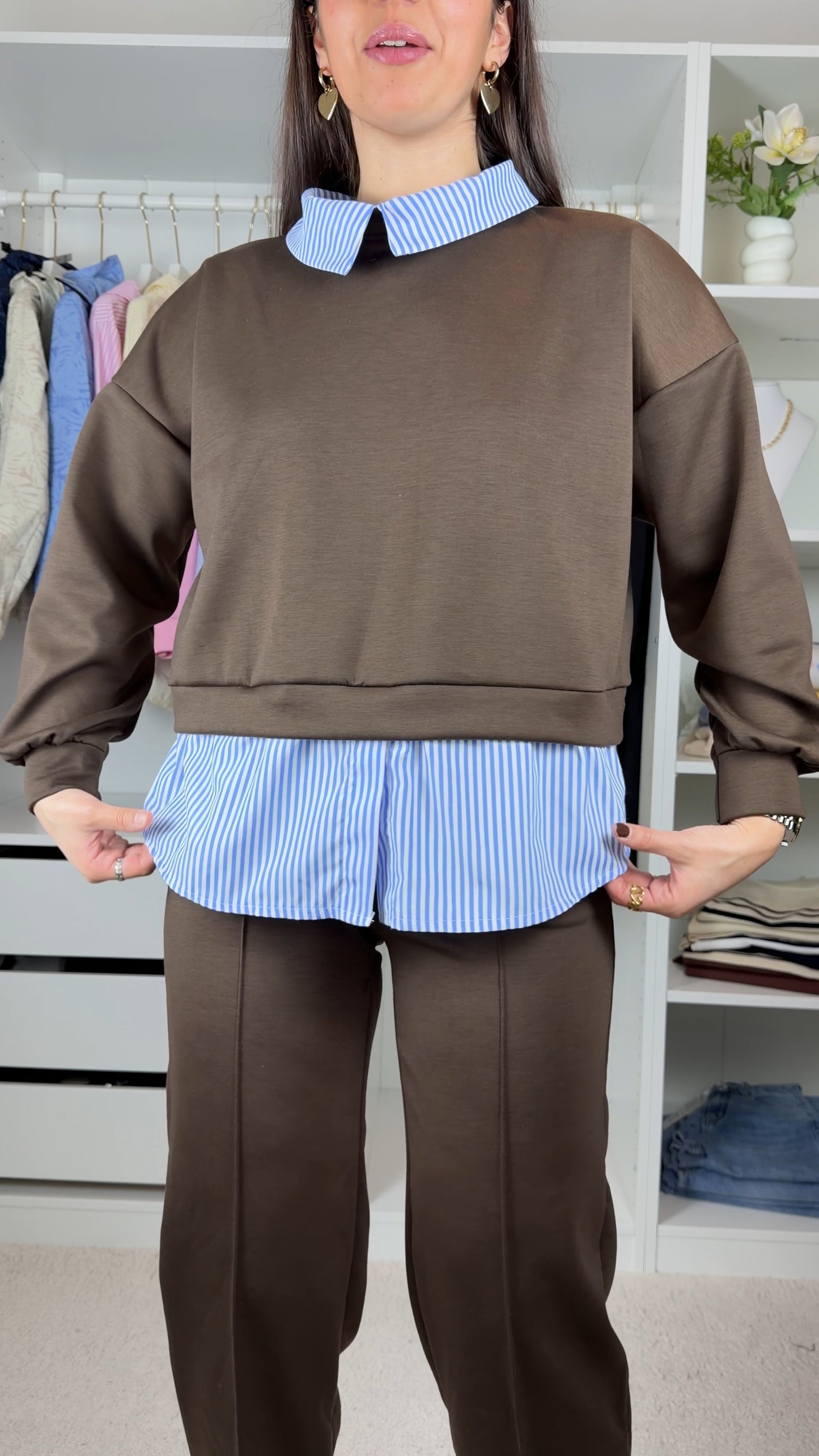 Conjunto fato de treino