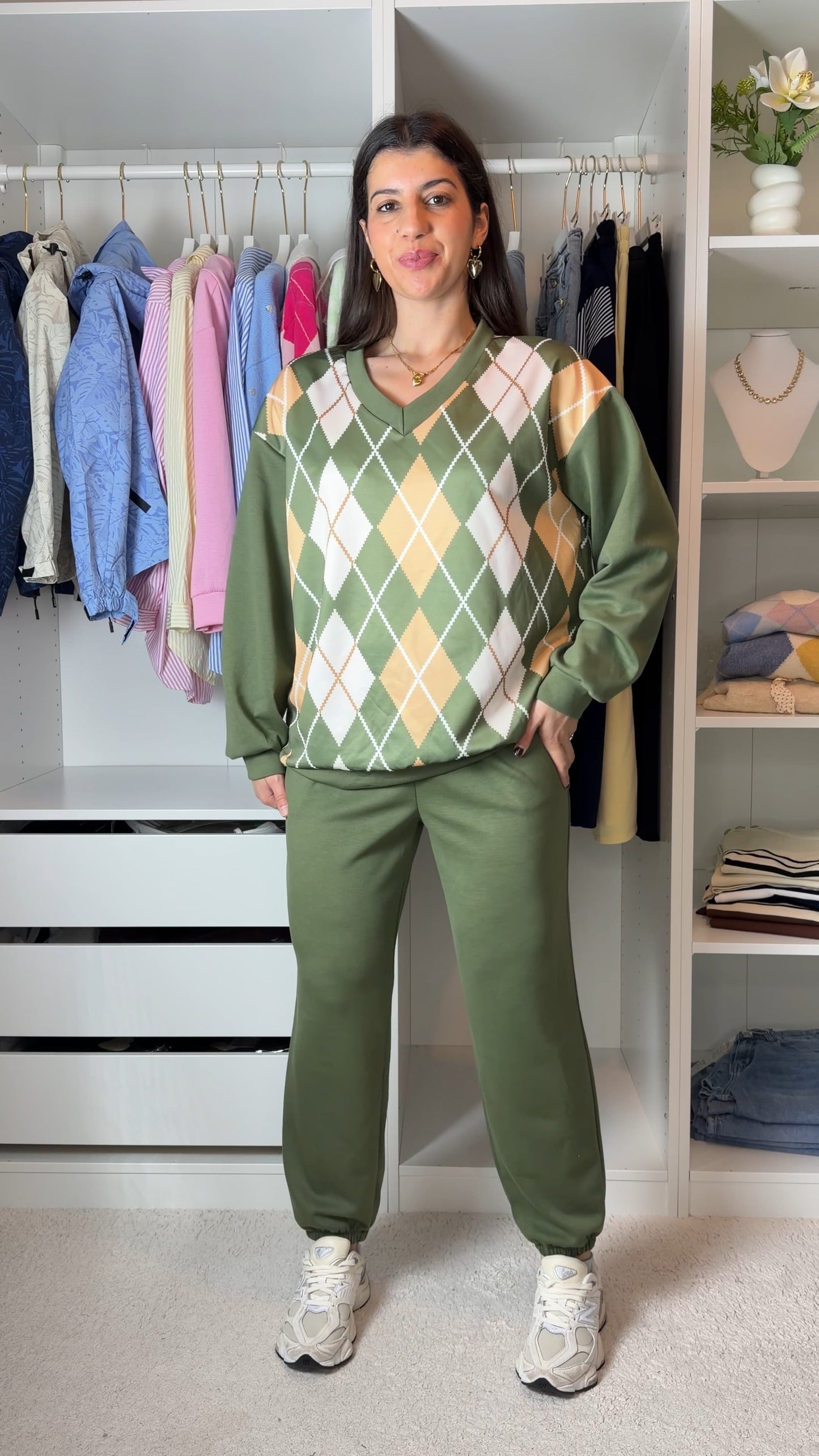 Conjunto fato de treino