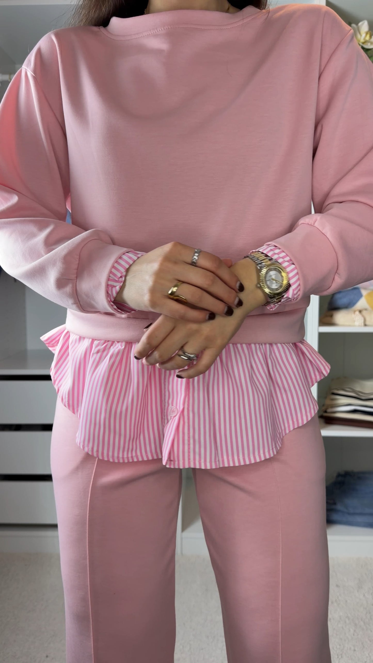 Conjunto fato de treino