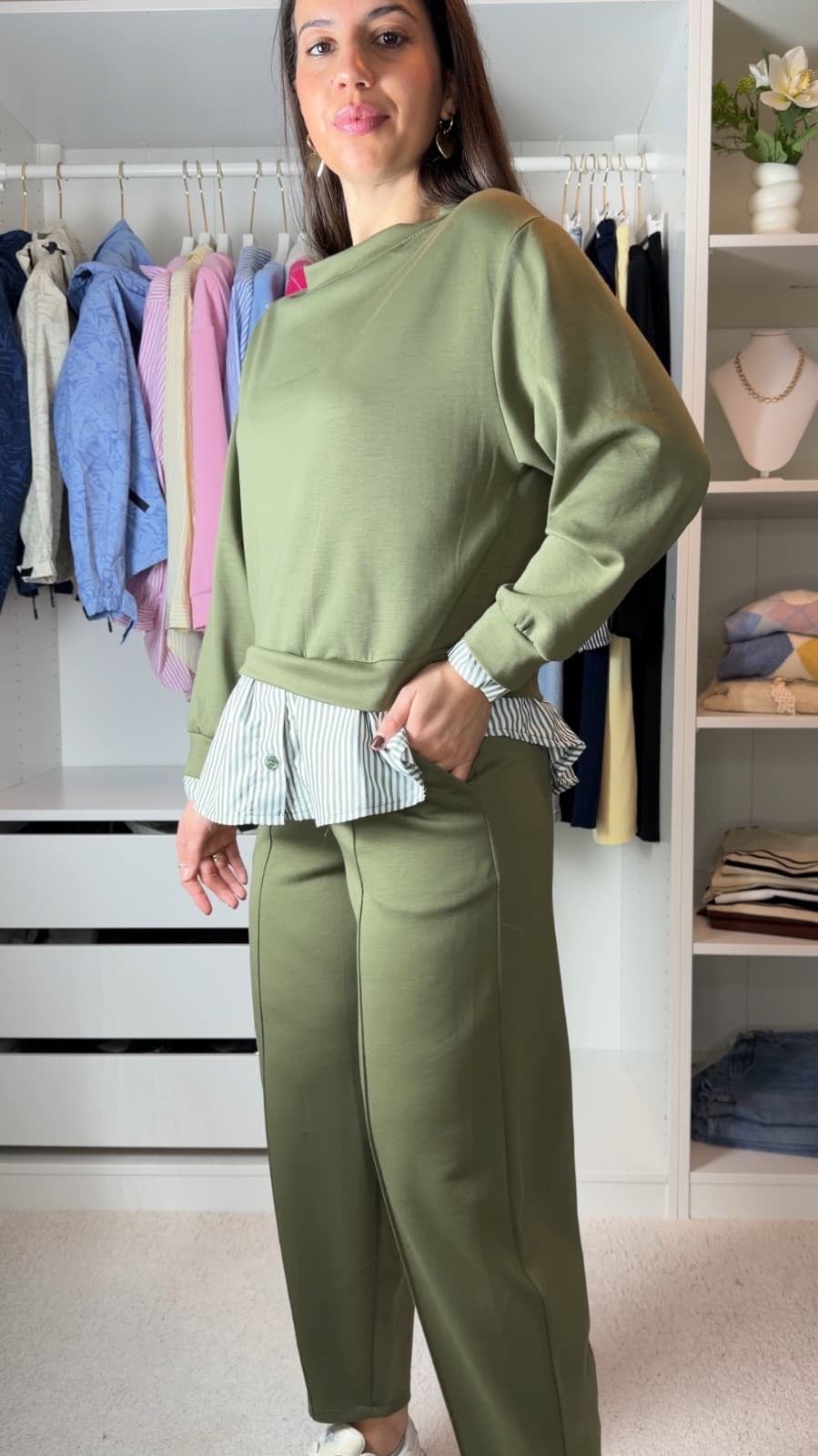 Conjunto fato de treino