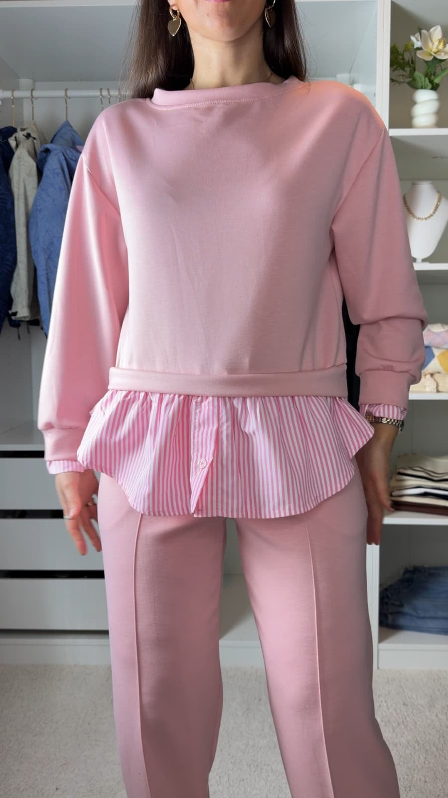 Conjunto fato de treino