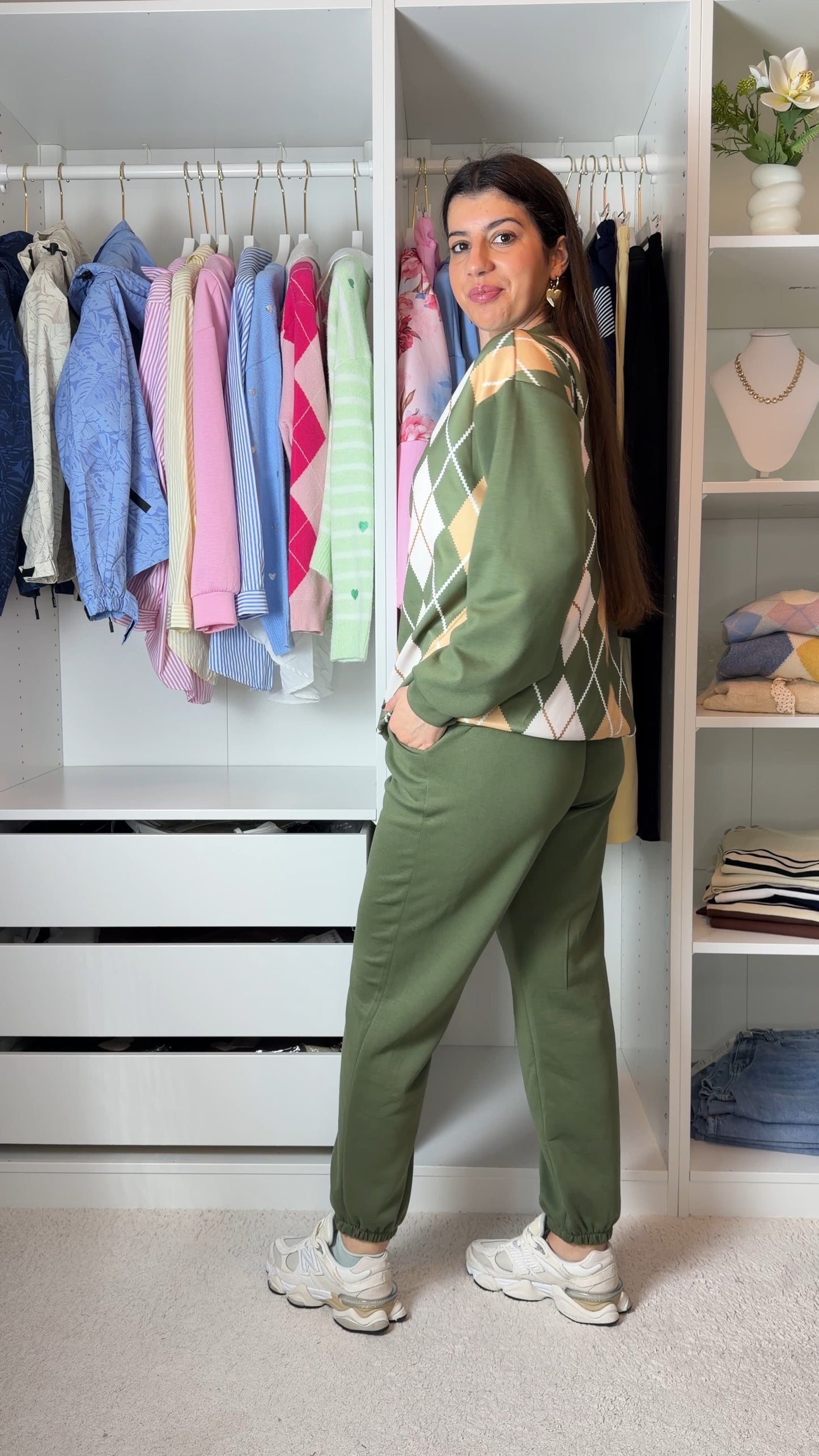 Conjunto fato de treino