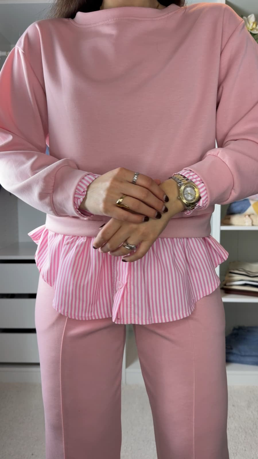 Conjunto fato de treino