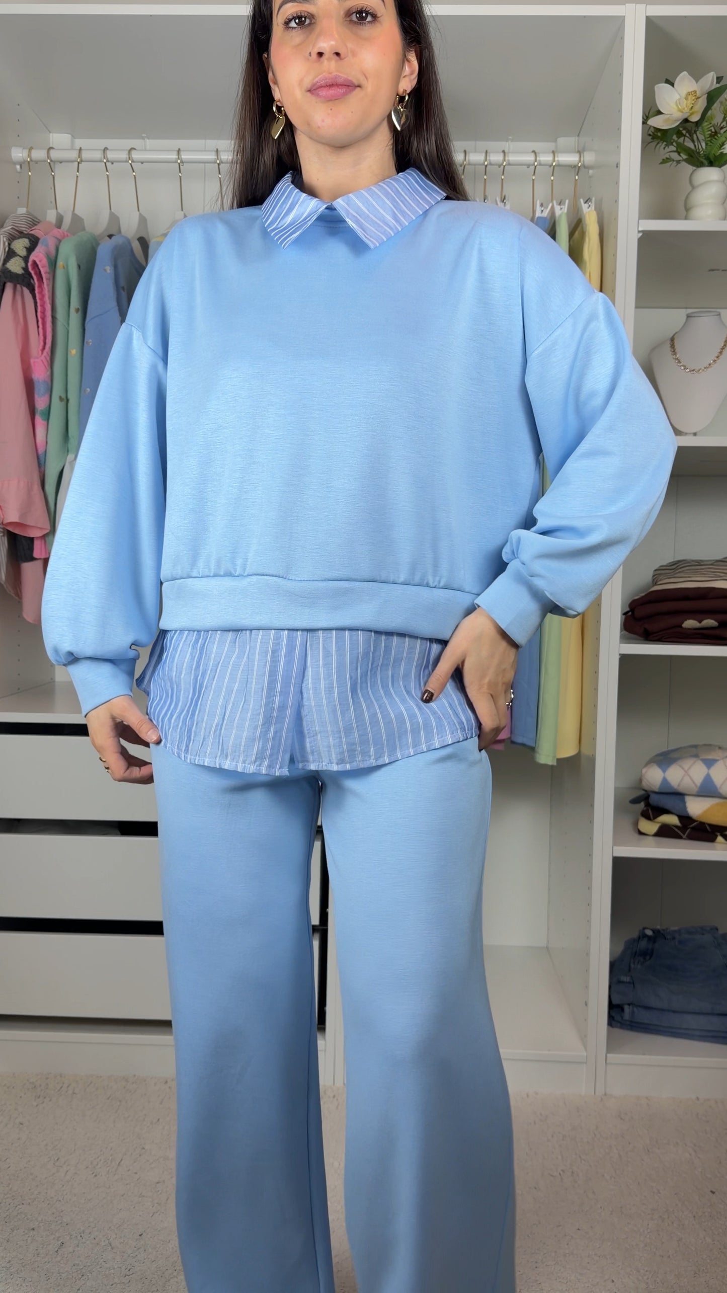 Conjunto fato de treino