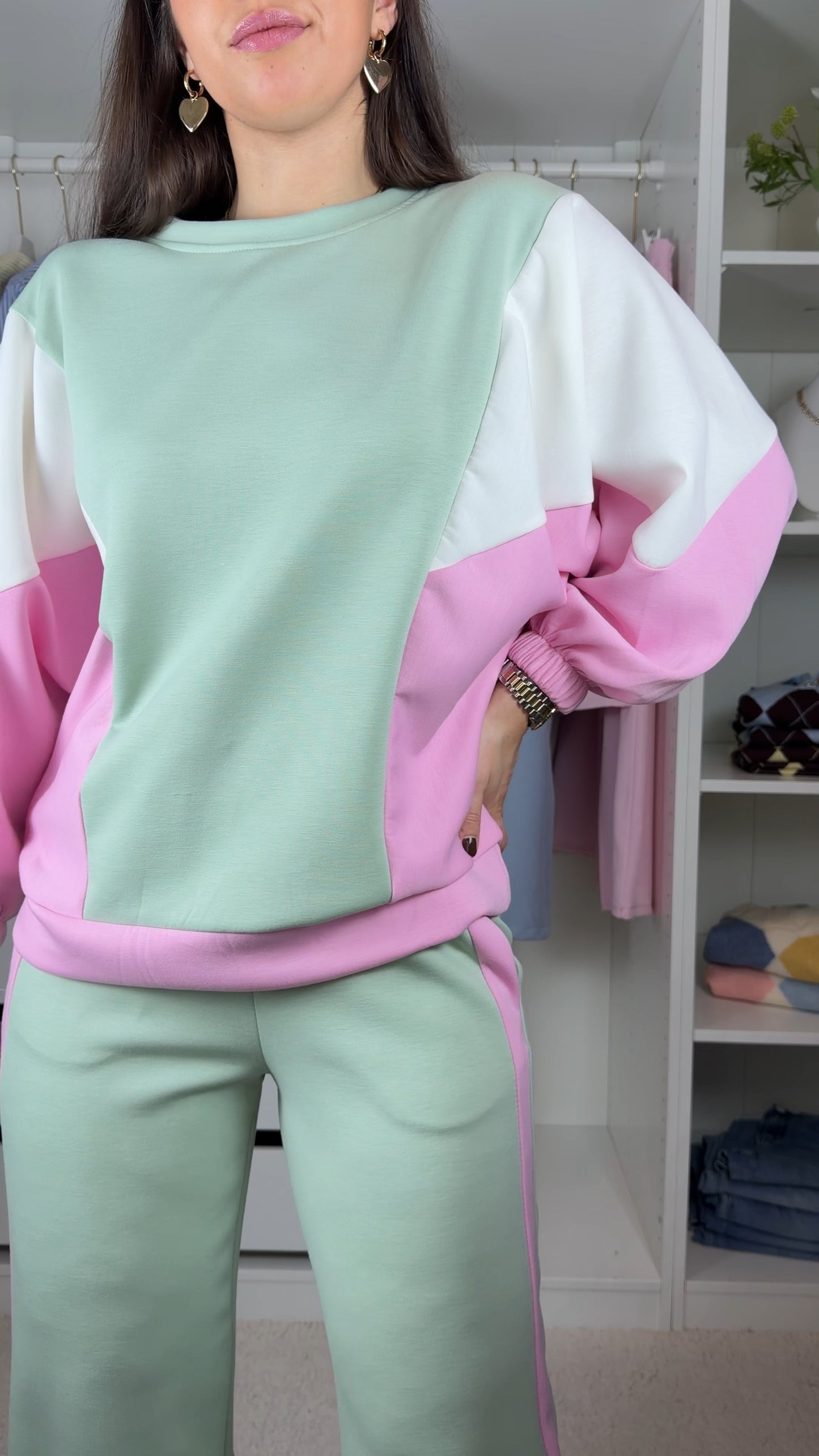 Conjunto fato de treino