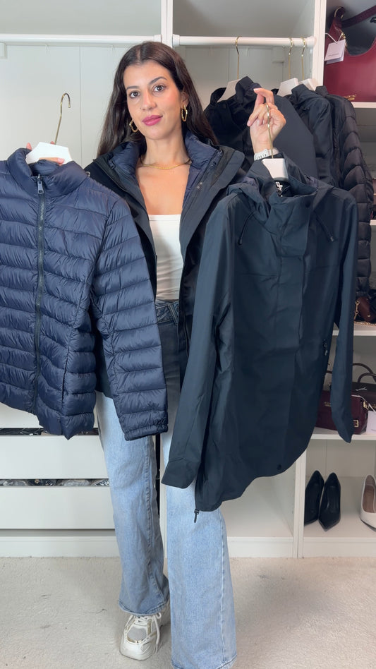 Casaco 3 em 1 azul