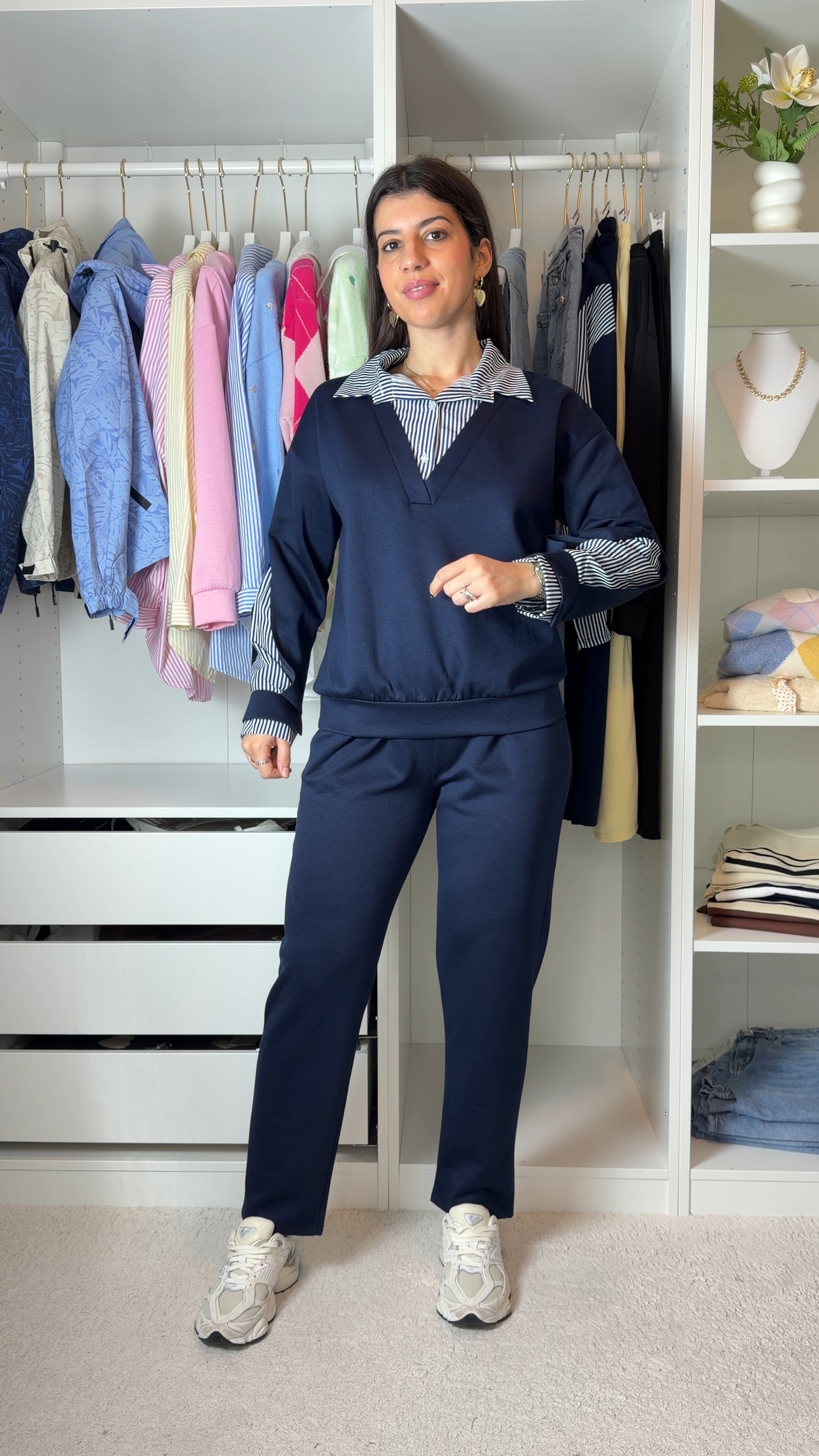 Conjunto fato de treino