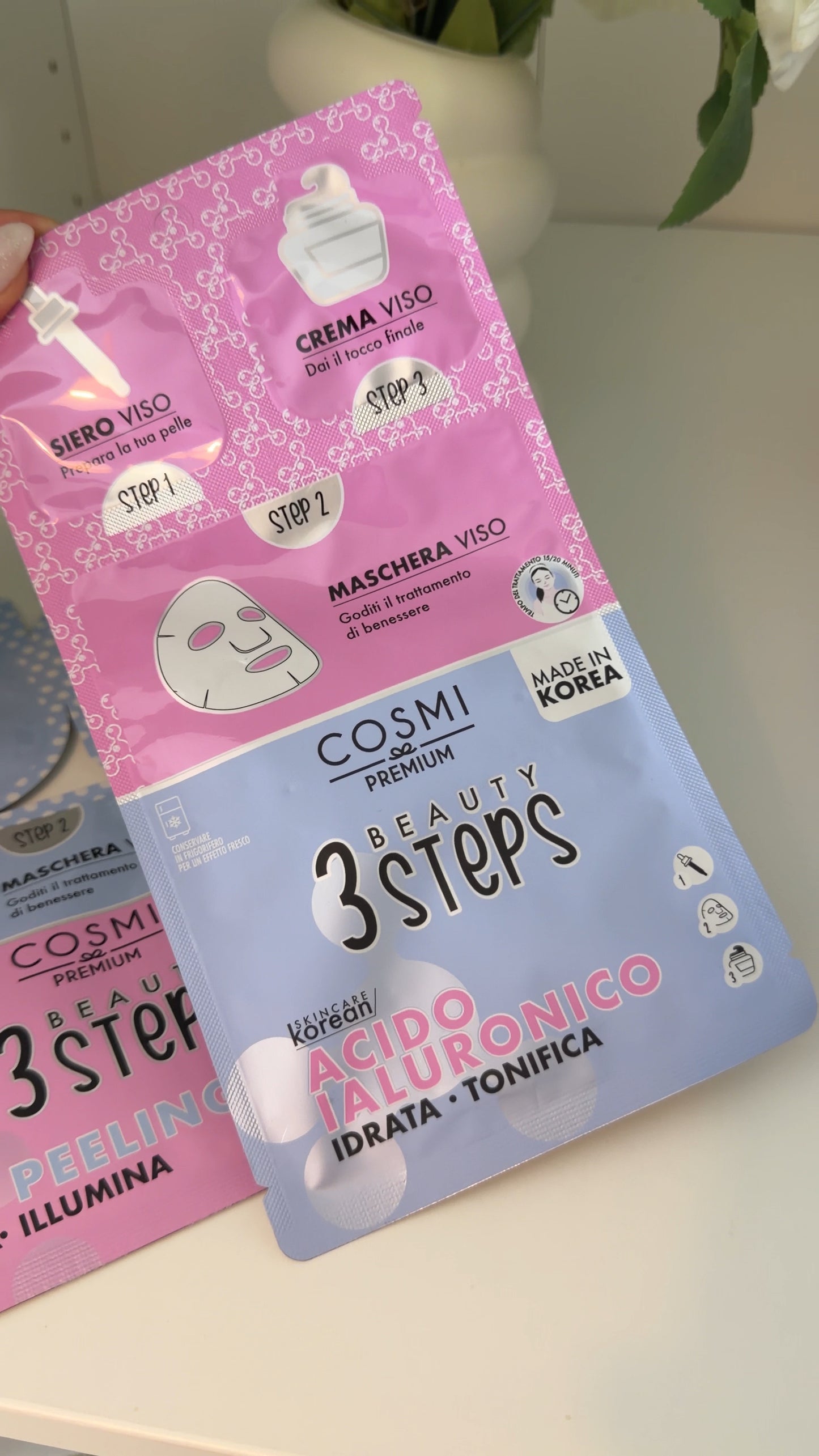 Máscara skincare coreana