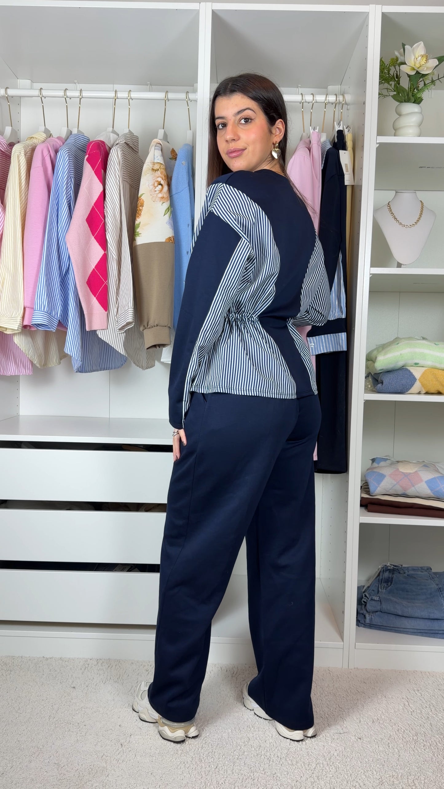 Conjunto fato de treino