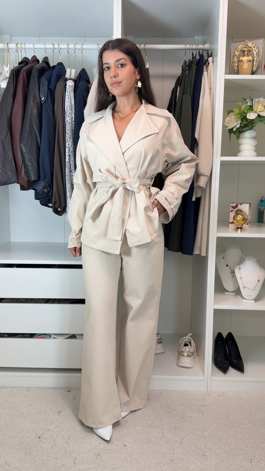 Conjunto com gabardine