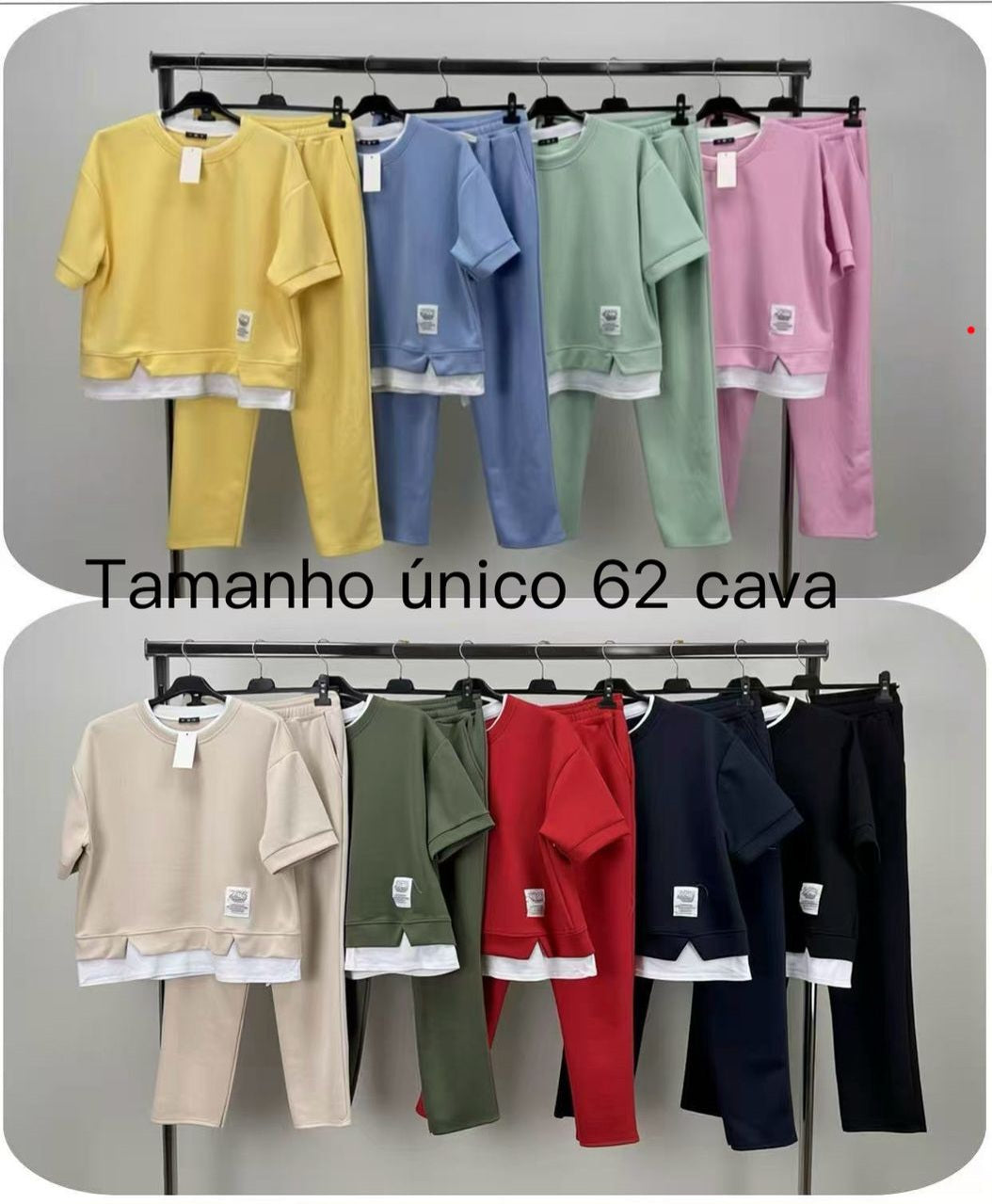 Conjunto fato de treino