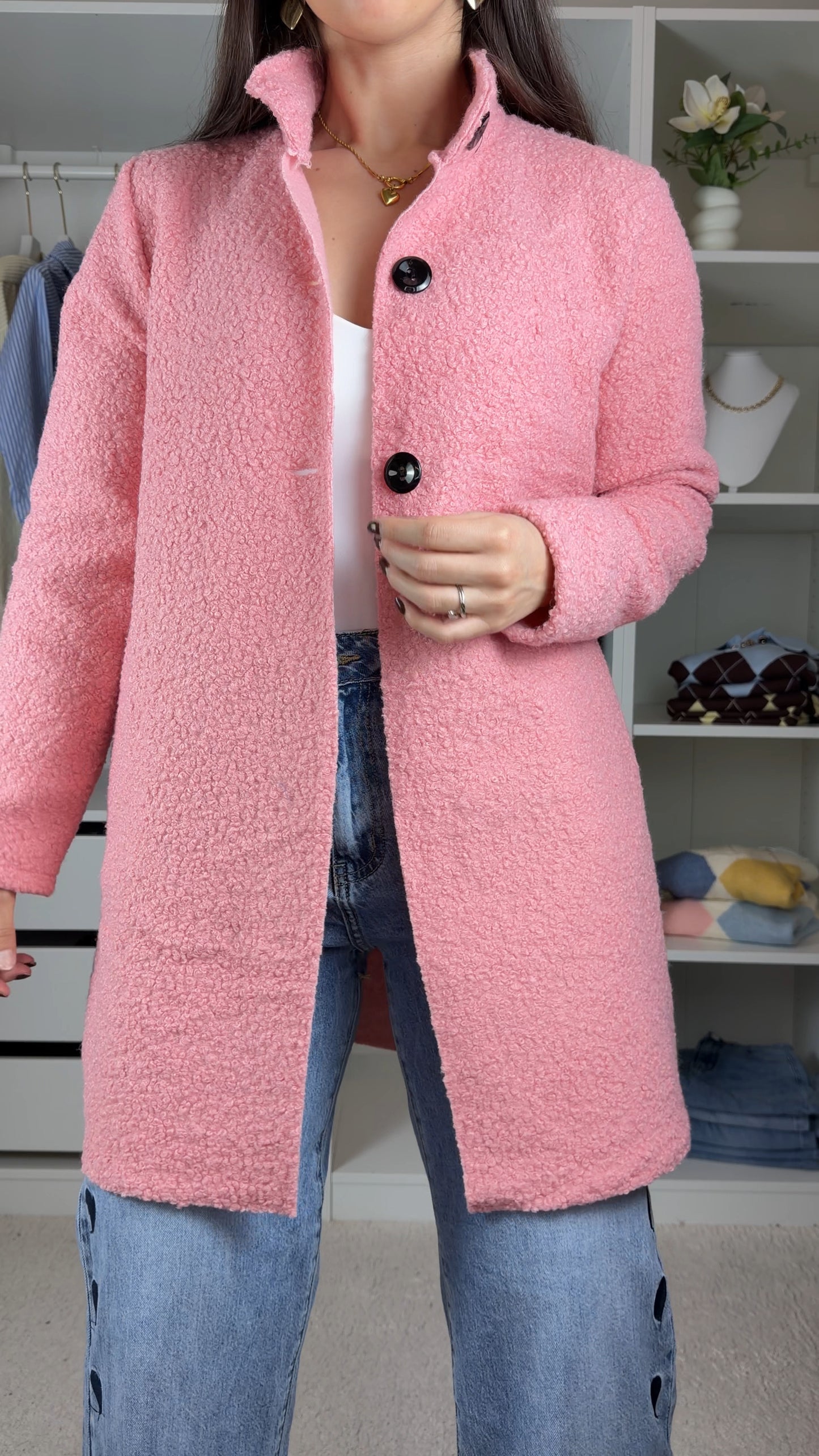 Casaco em pelo de ovelha