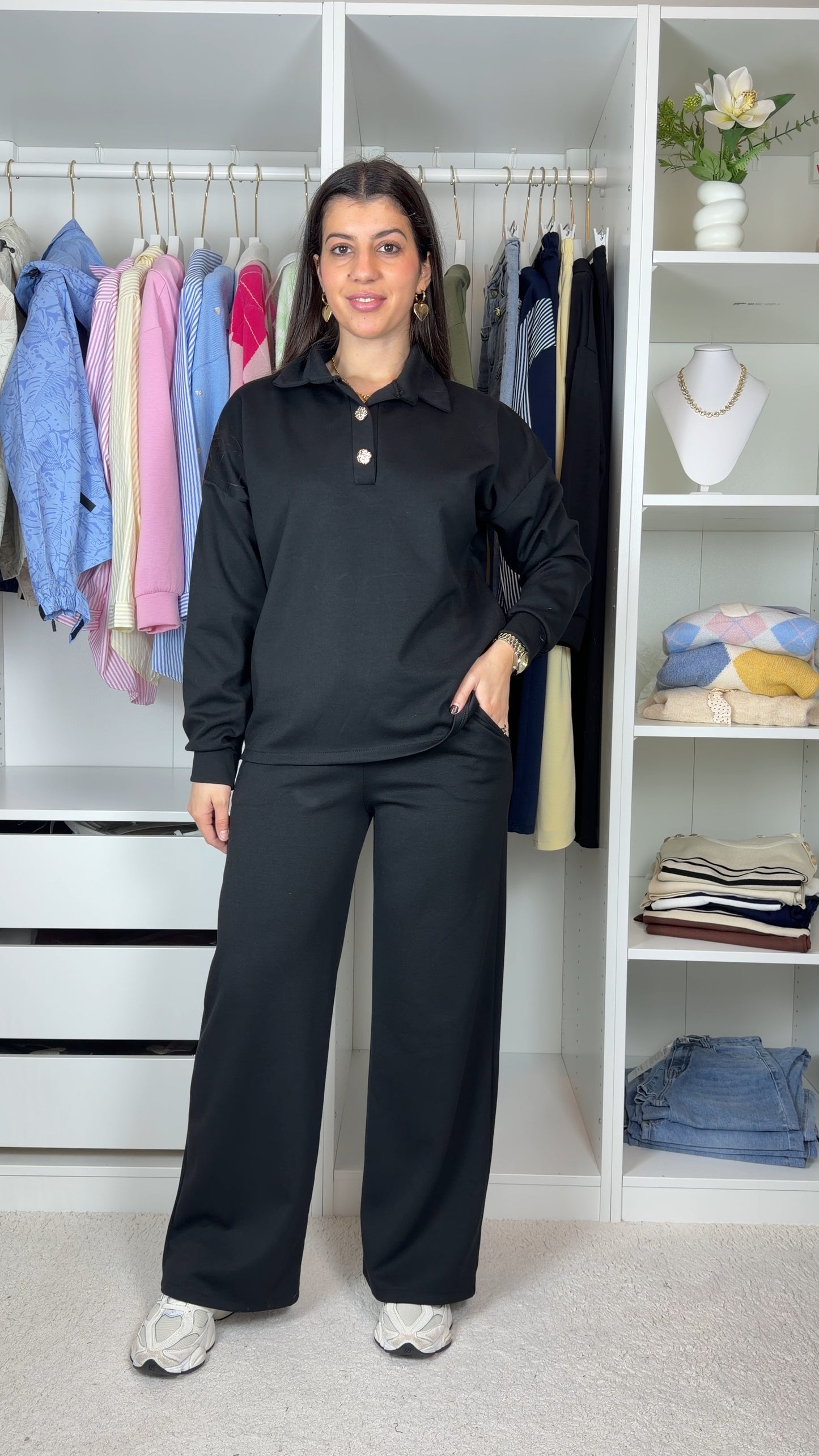 Conjunto fato de treino