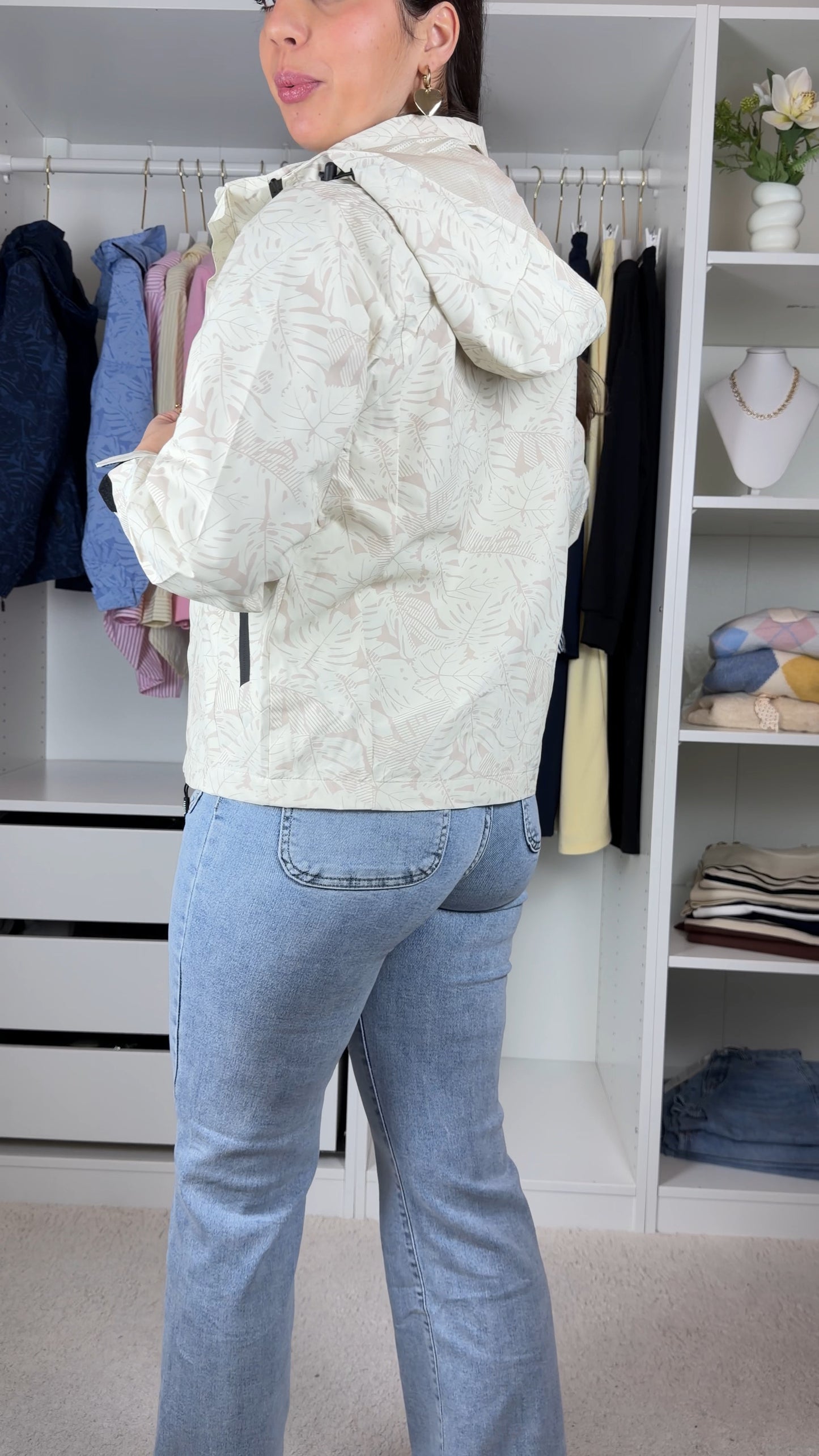 Casaco parka impermeável