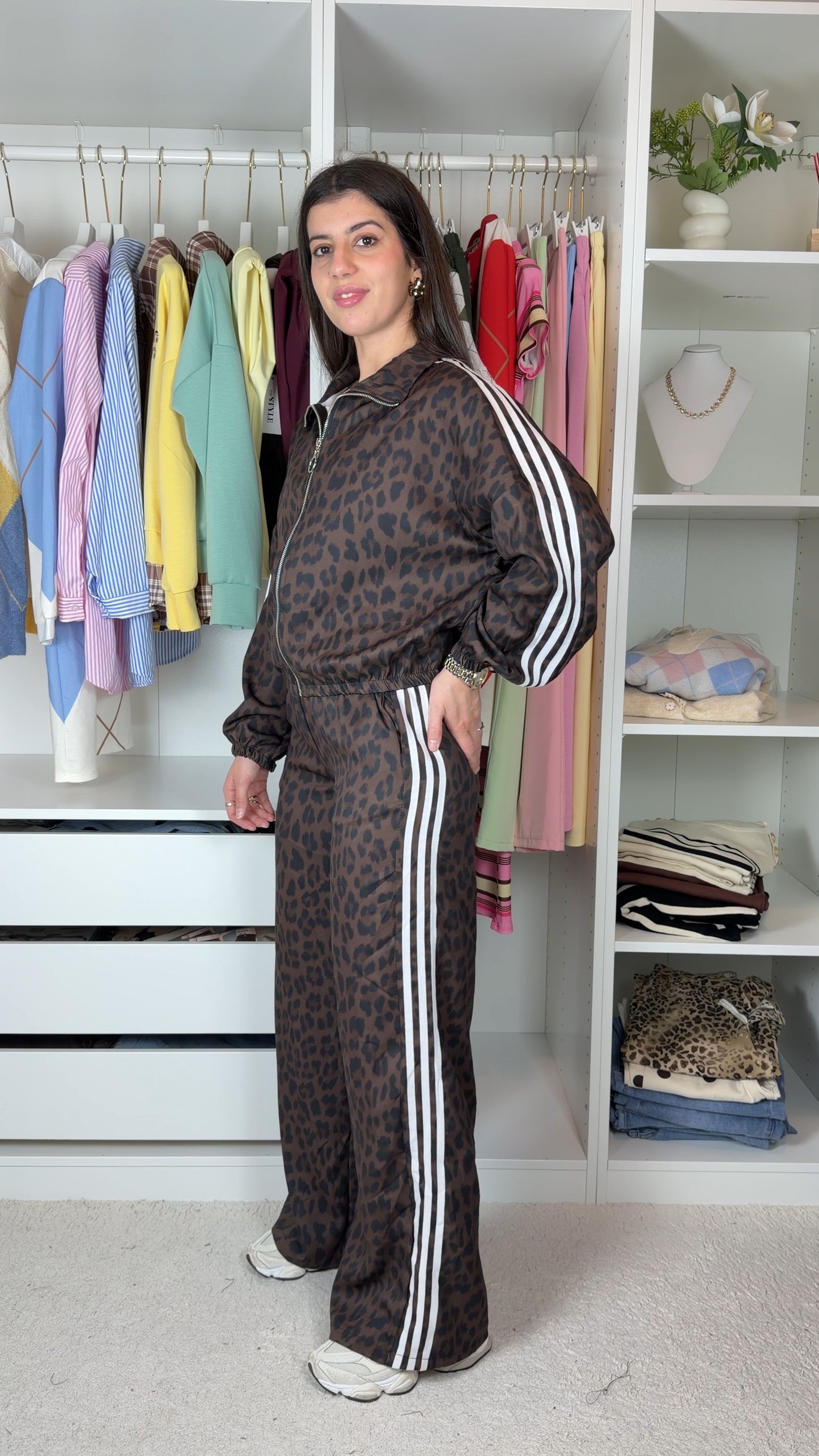 Conjunto fato de treino inspiração adidas