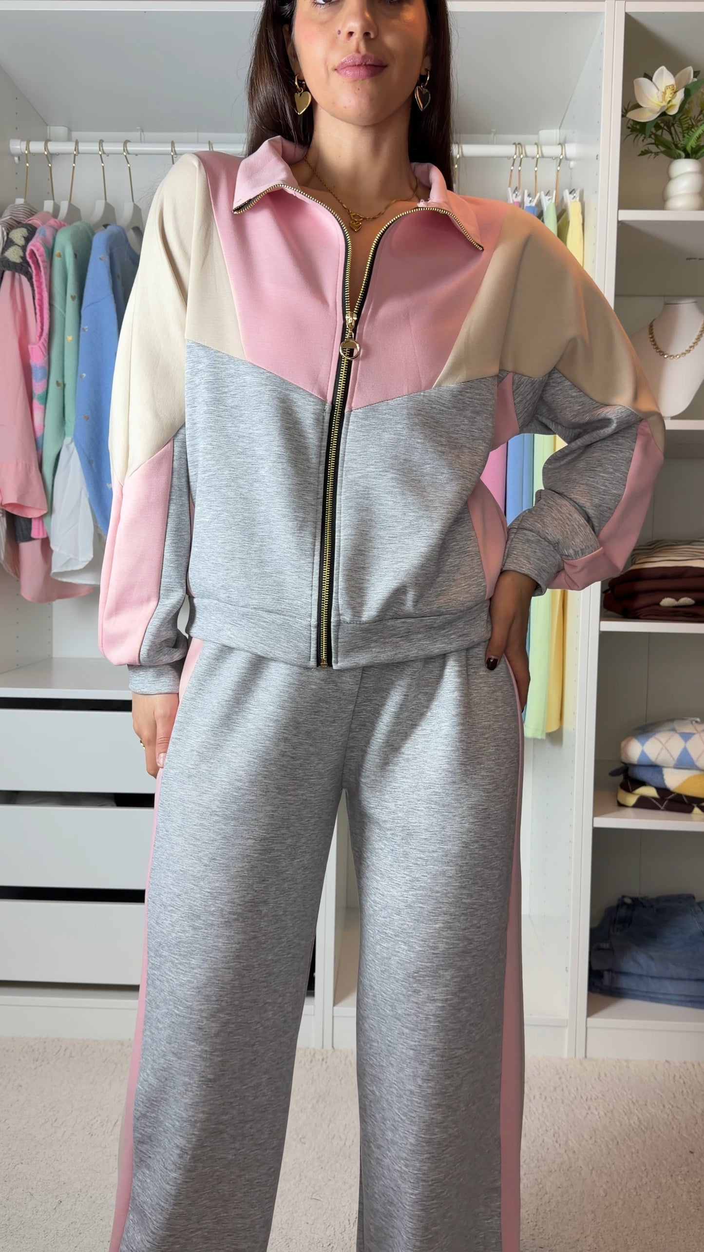 Conjunto fato de treino