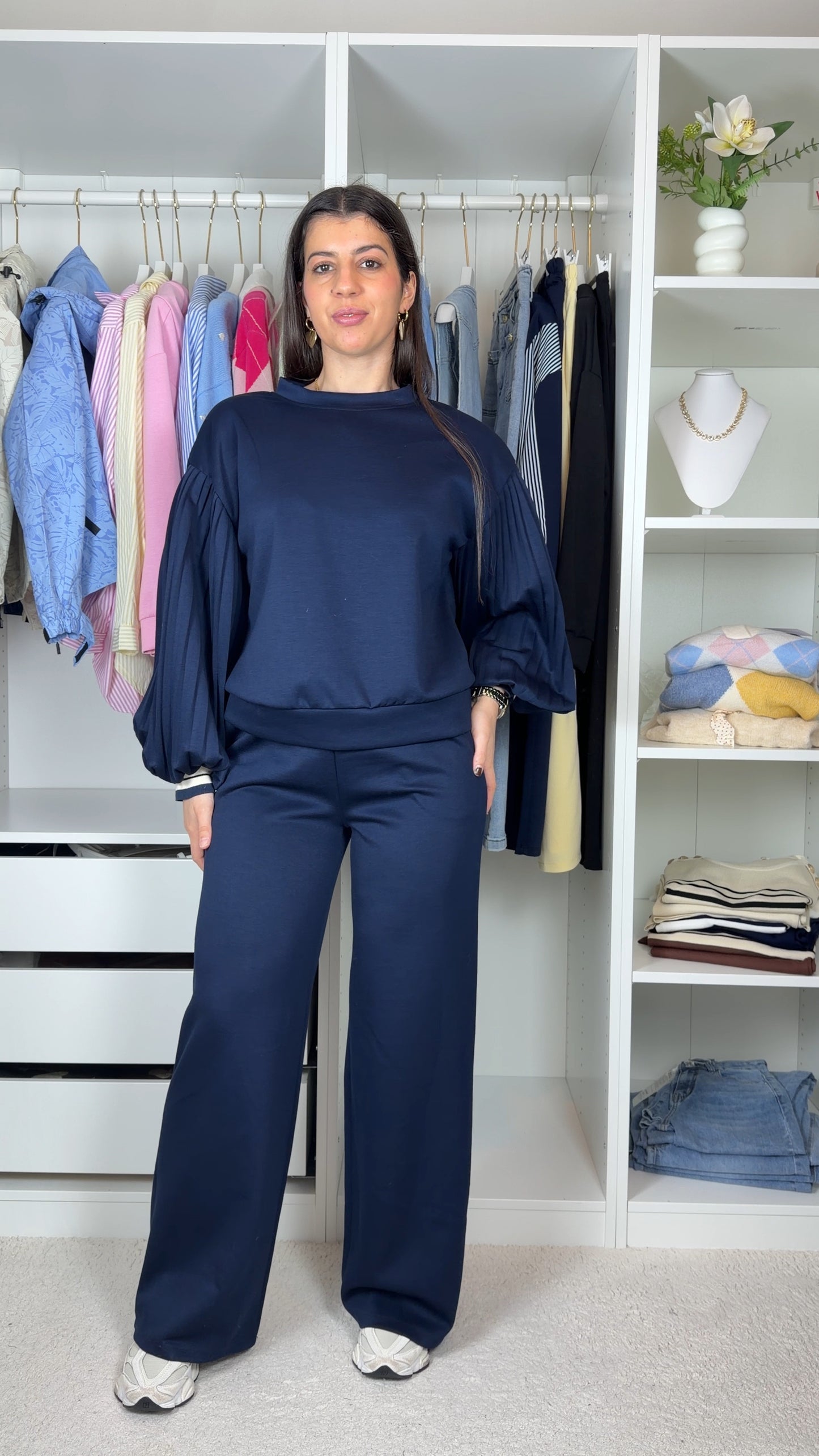 Conjunto fato de treino