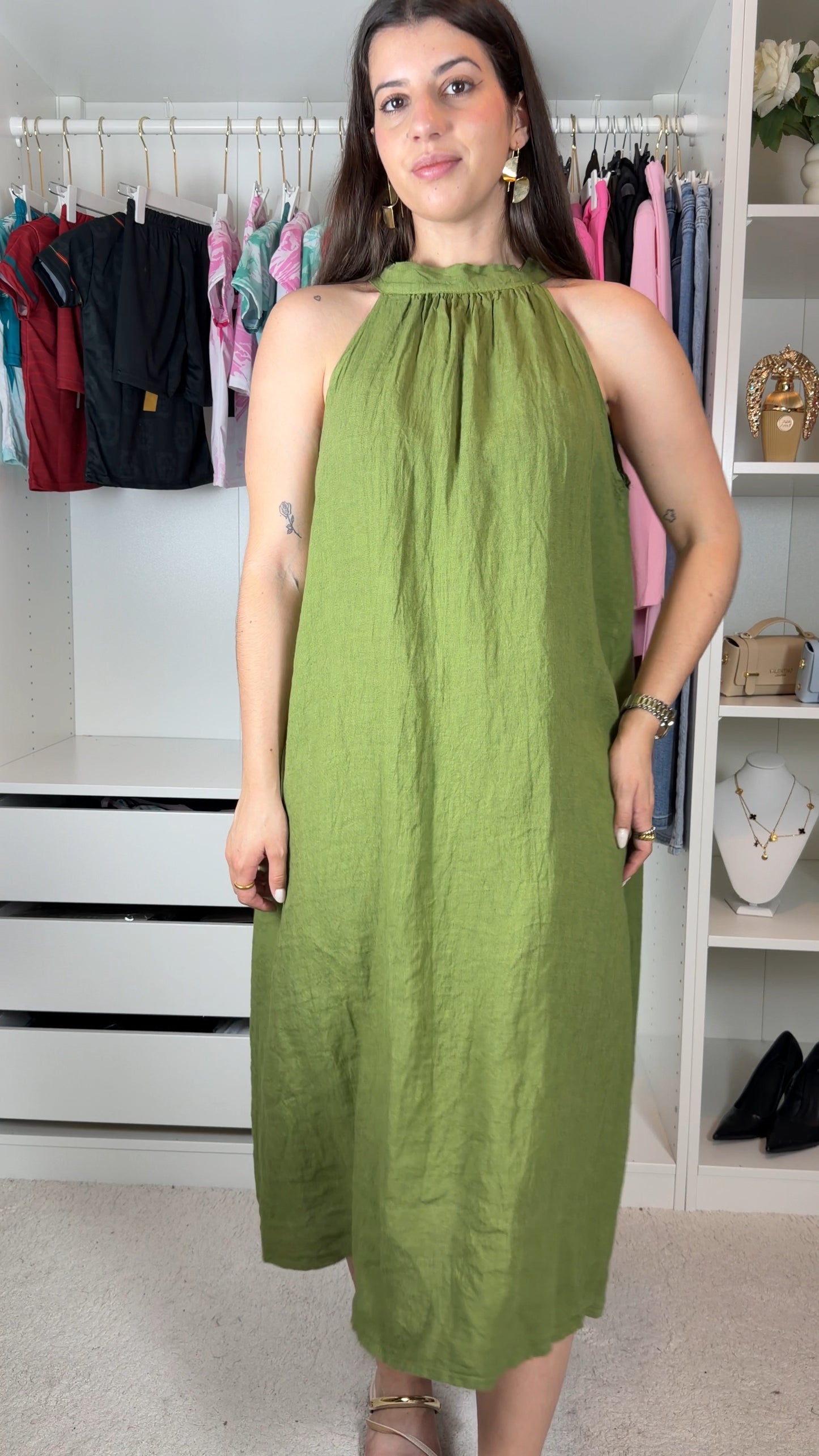 Vestido 100% linho