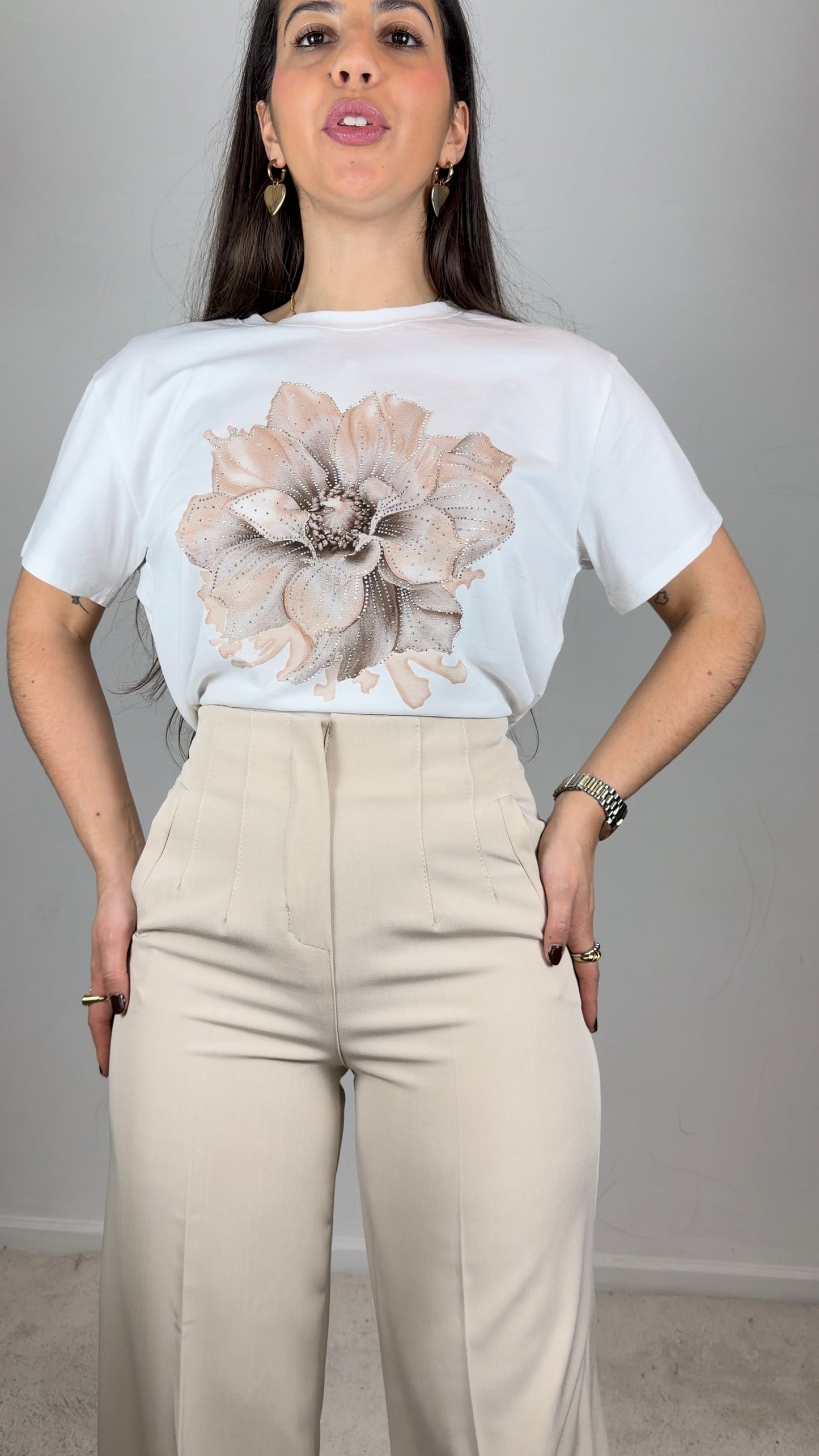 Calças inspiração zara wide leg