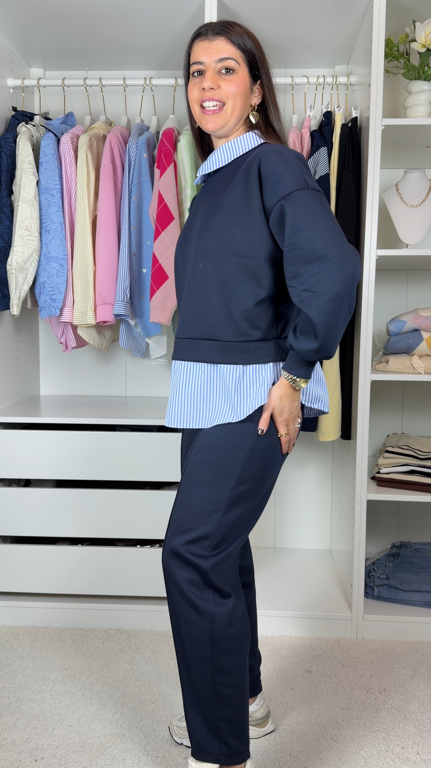 Conjunto fato de treino