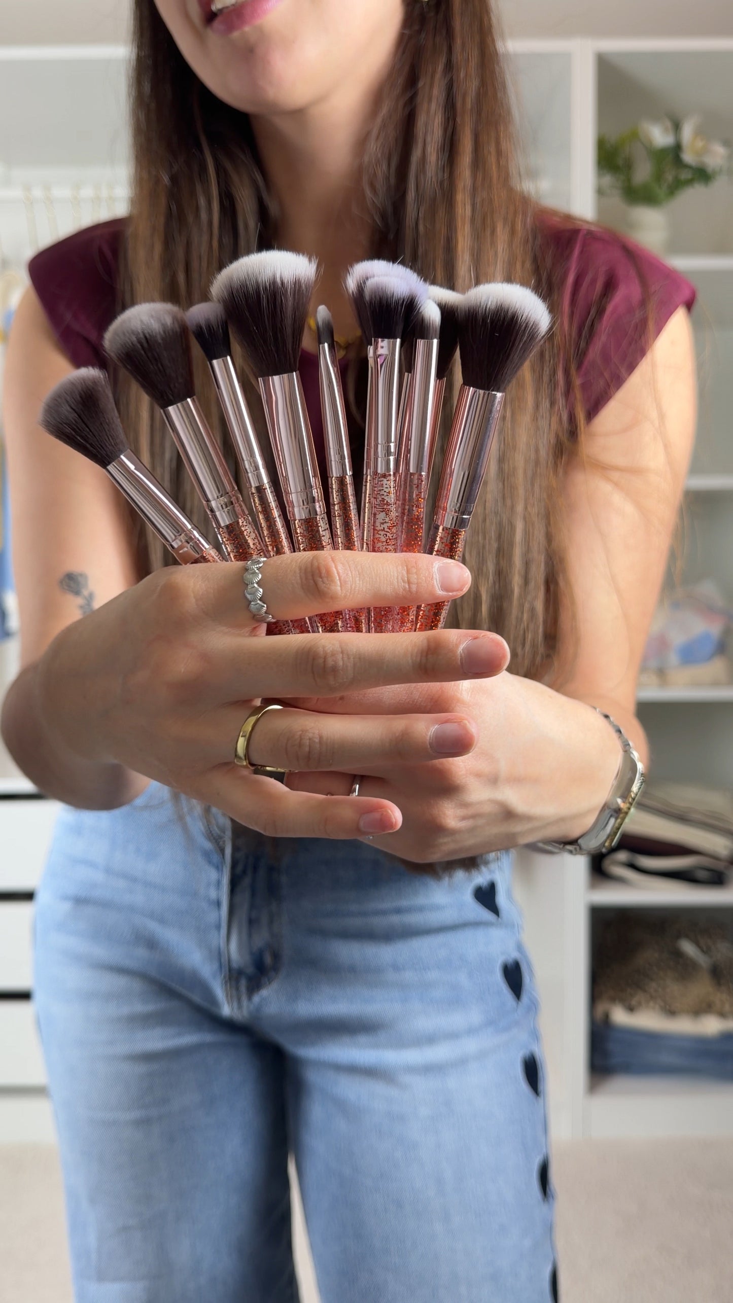 Conjunto profissional de pincéis de maquilhagem ( 24 peças)