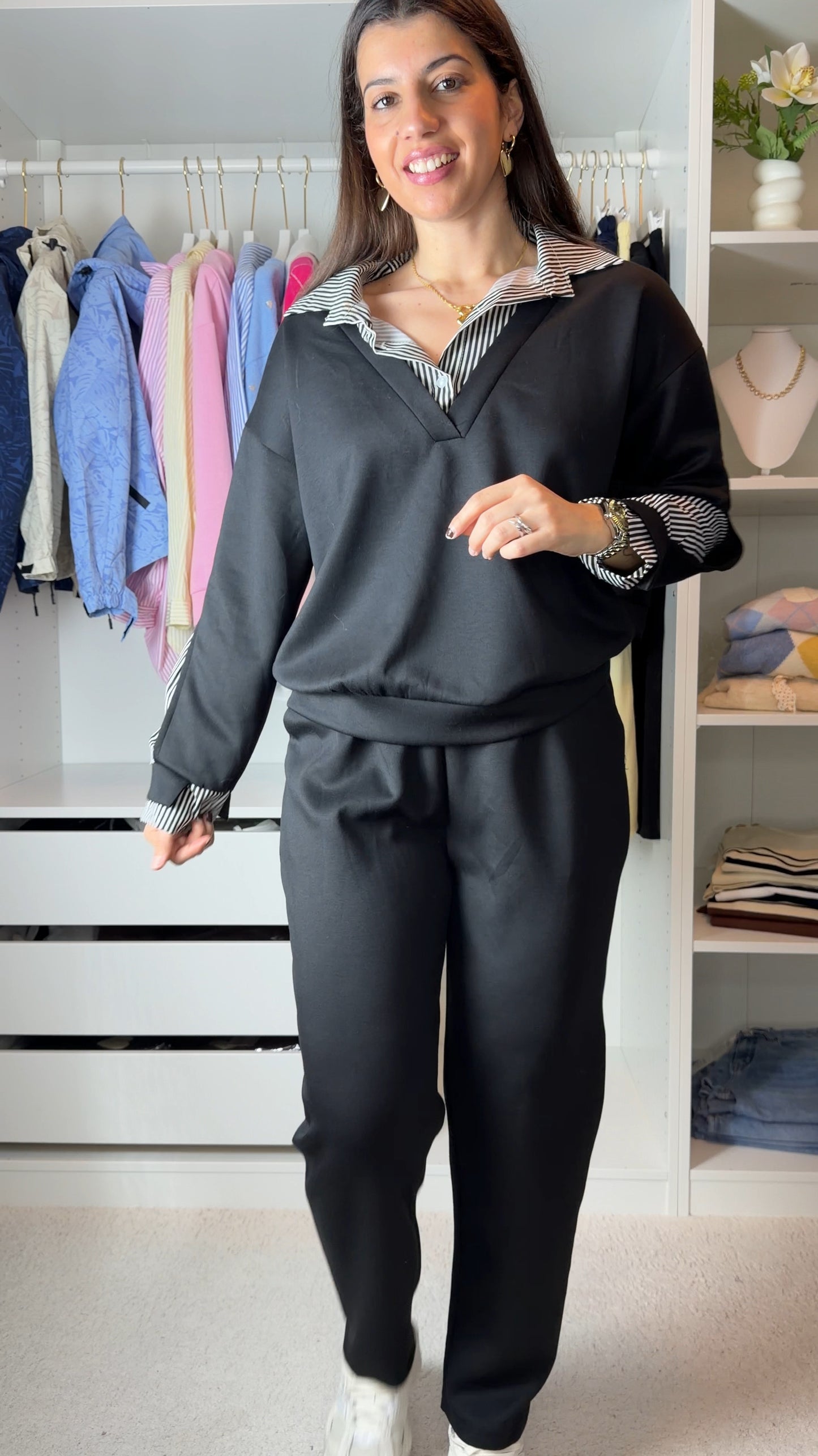 Conjunto fato de treino