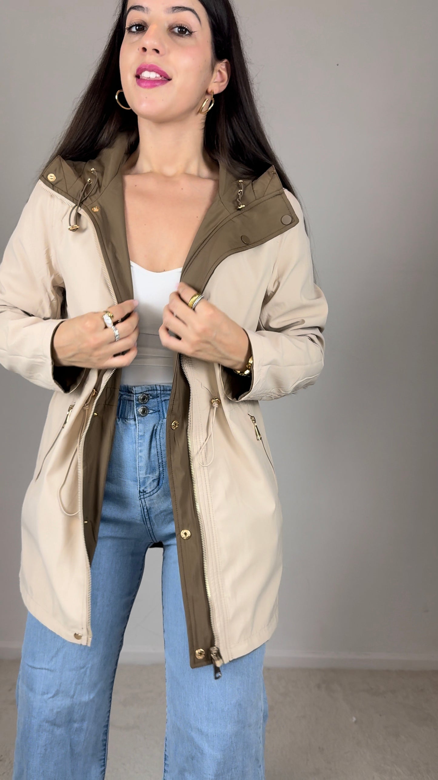 Parka reversível