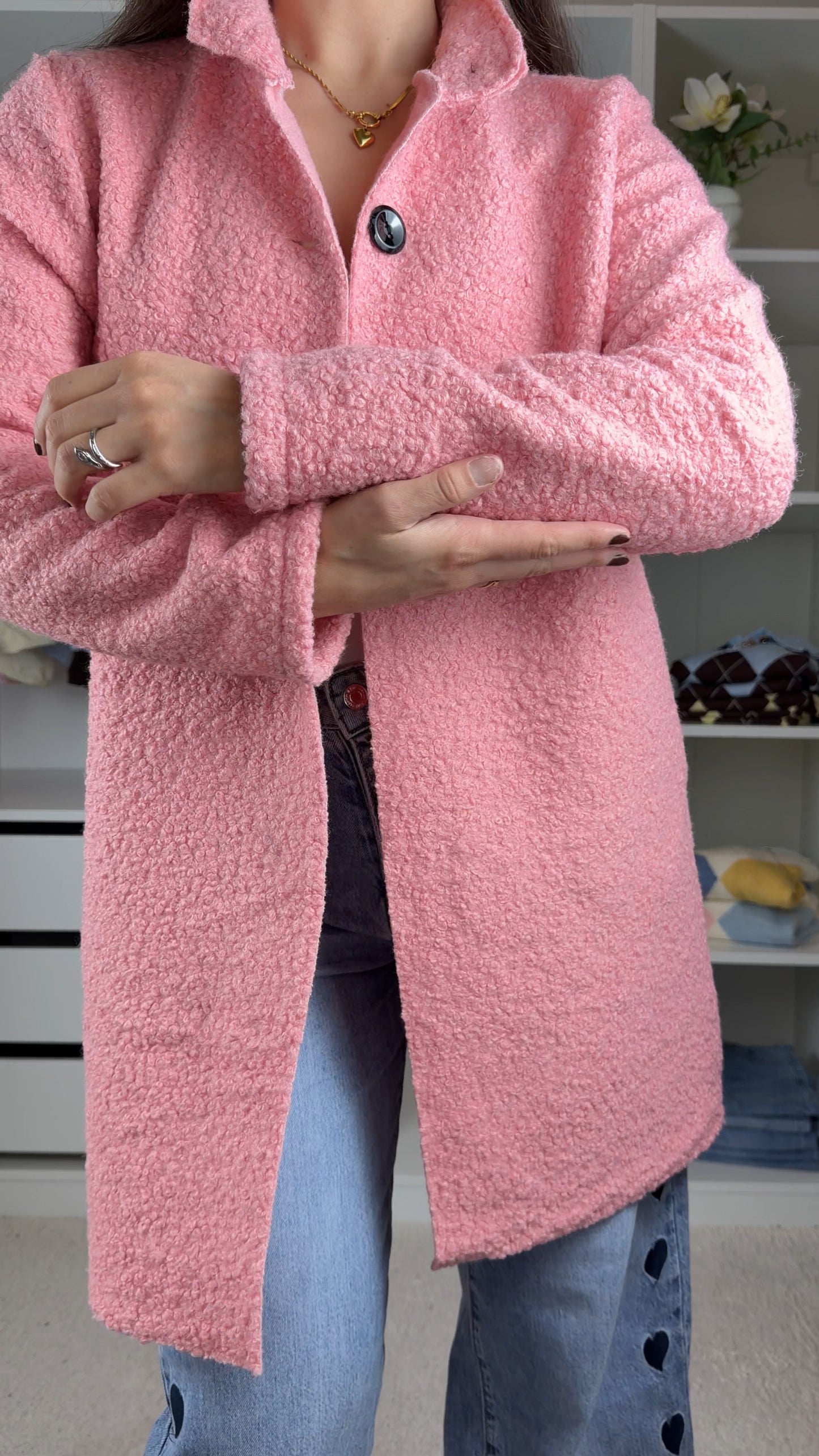 Casaco em pelo de ovelha