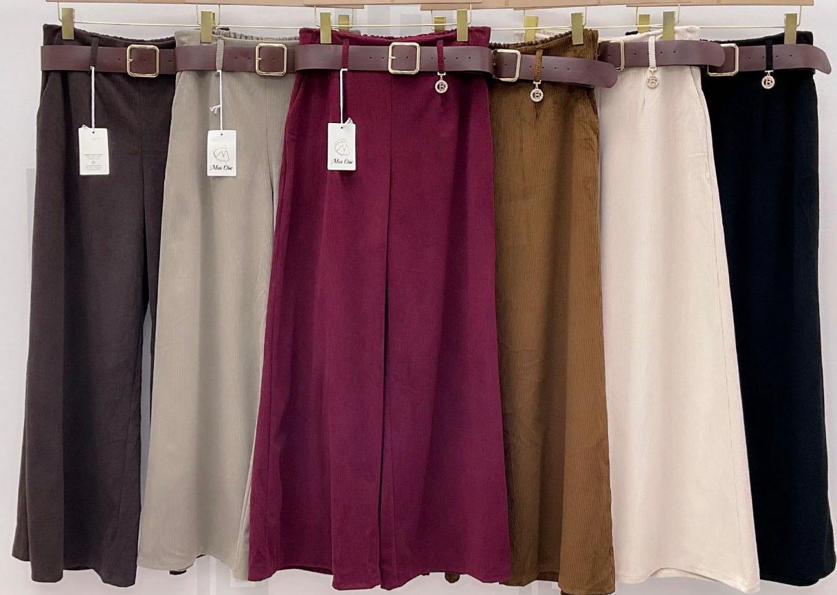 Pantalonas em bombazine