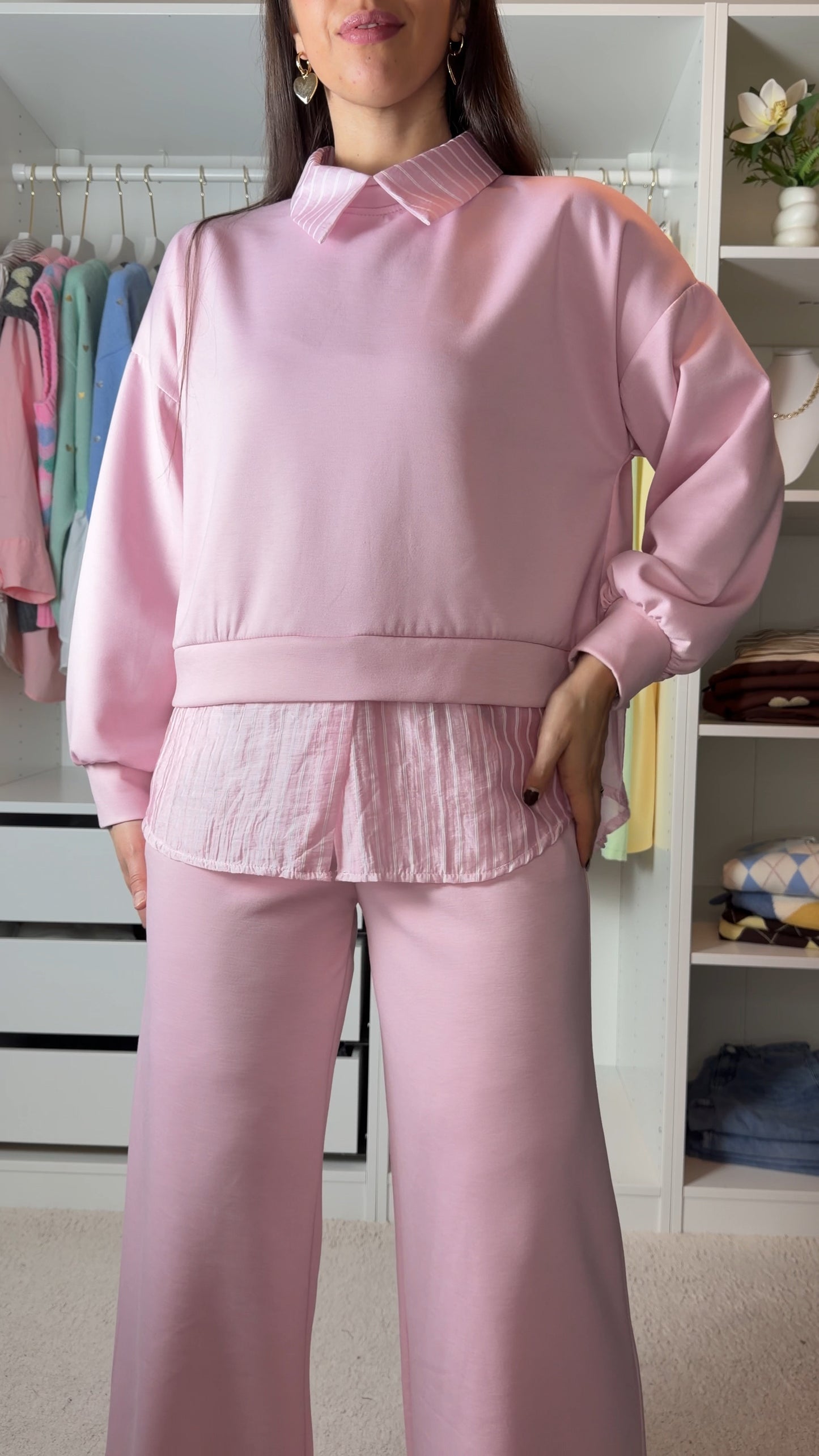 Conjunto fato de treino