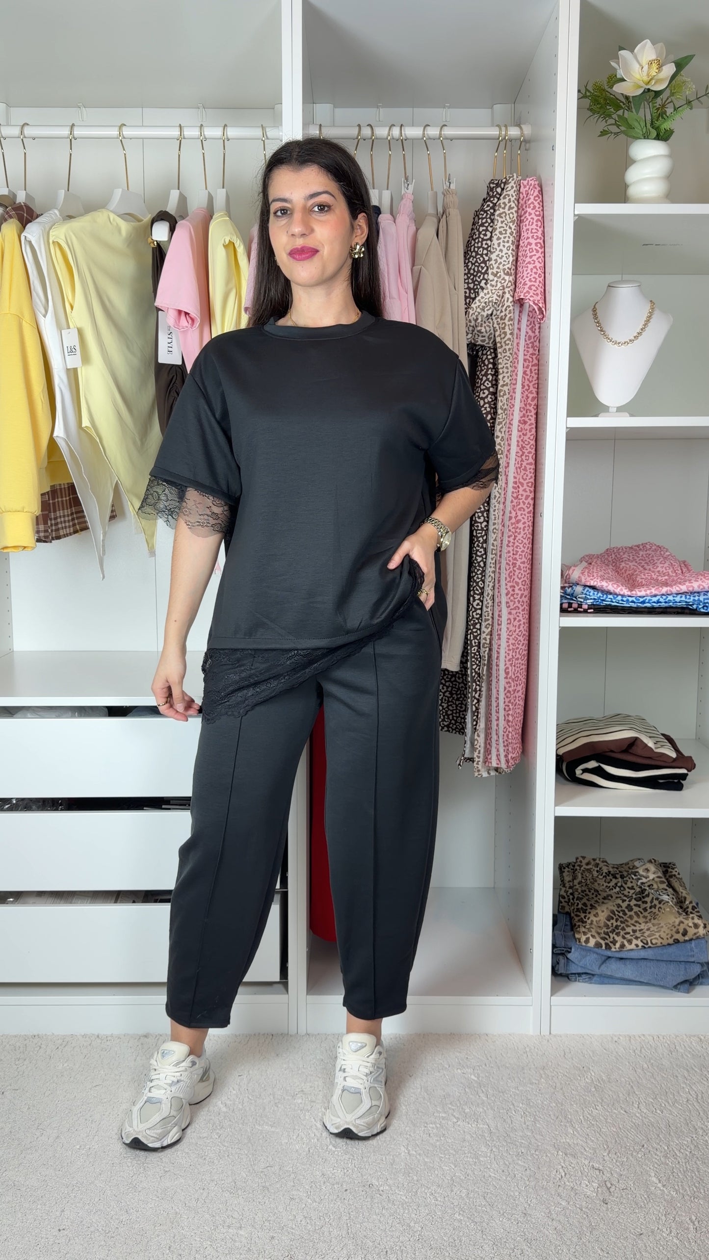 Conjunto fato de treino