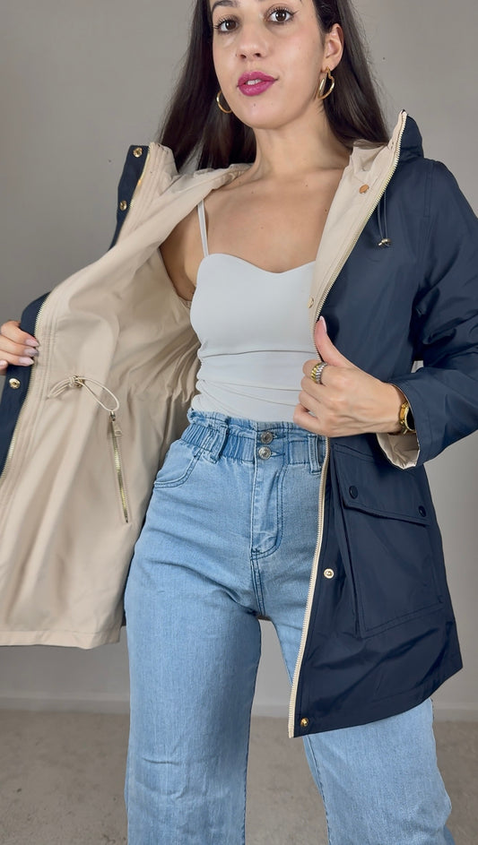 Parka reversível