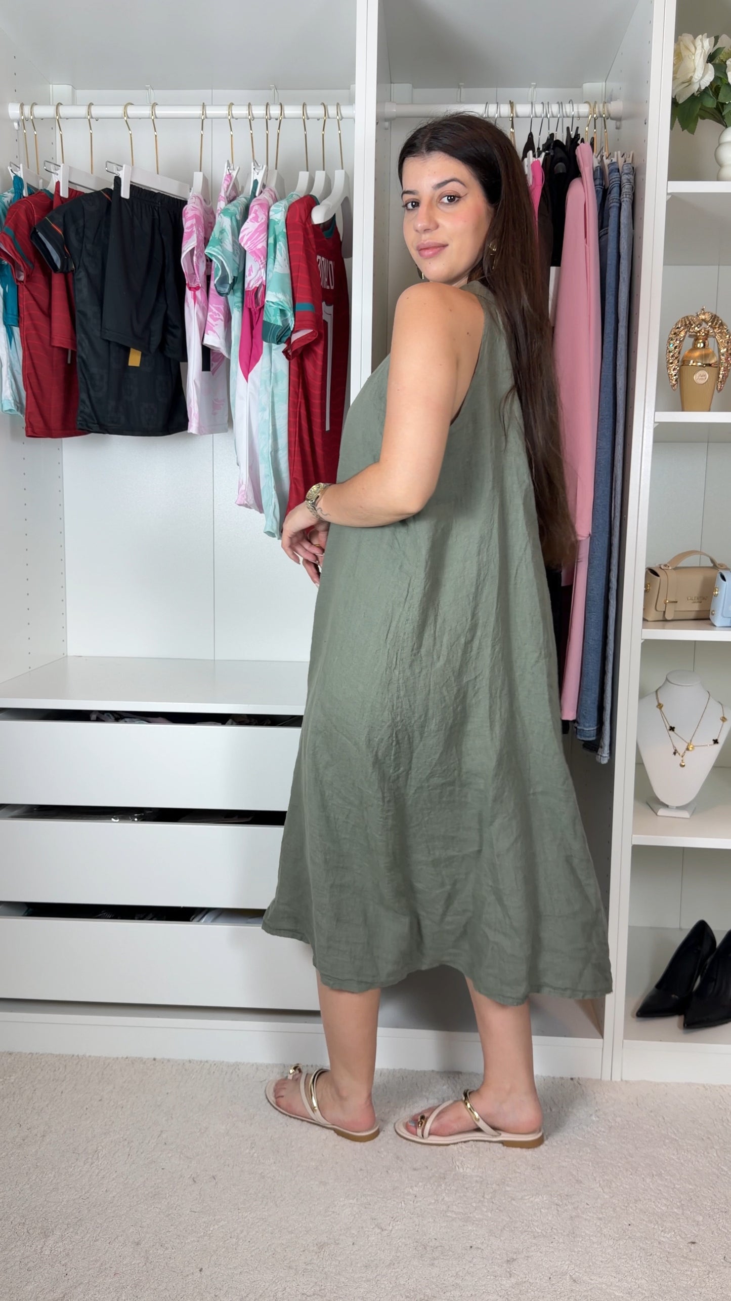 Vestido 100% linho