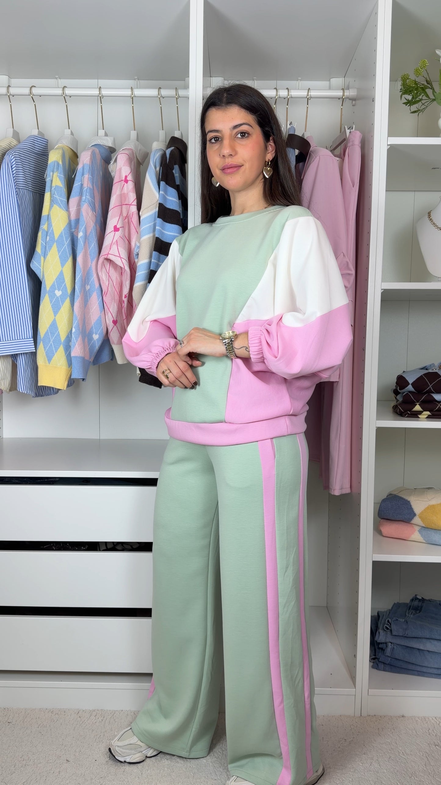 Conjunto fato de treino