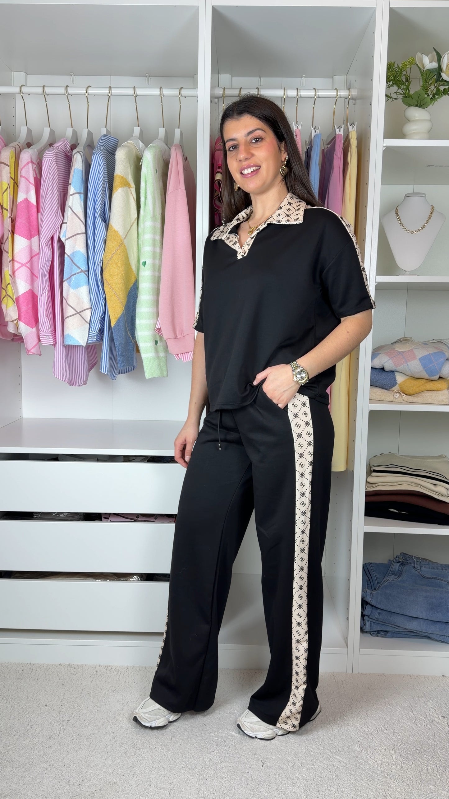 Conjunto fato de treino