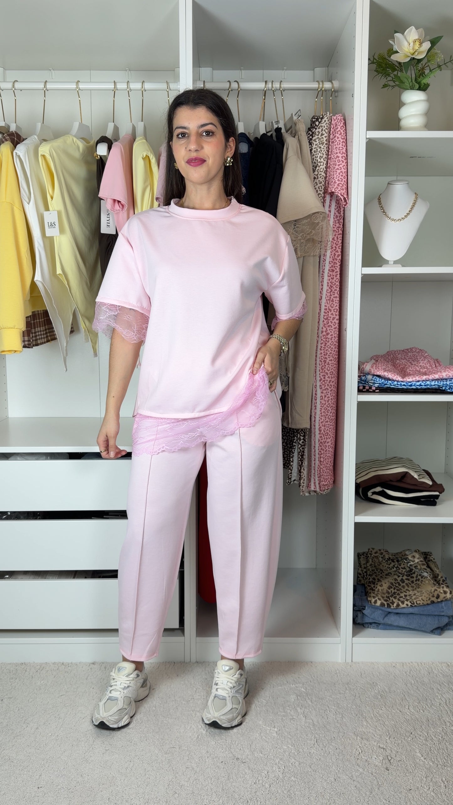 Conjunto fato de treino