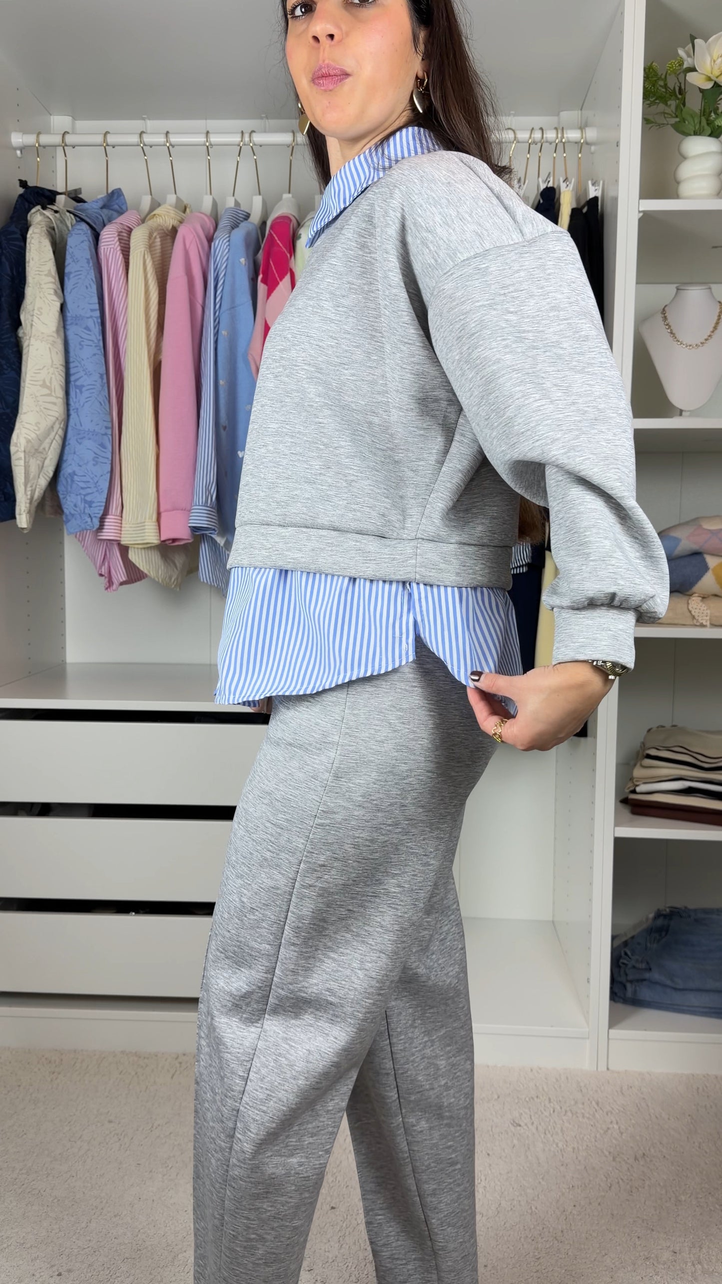 Conjunto fato de treino