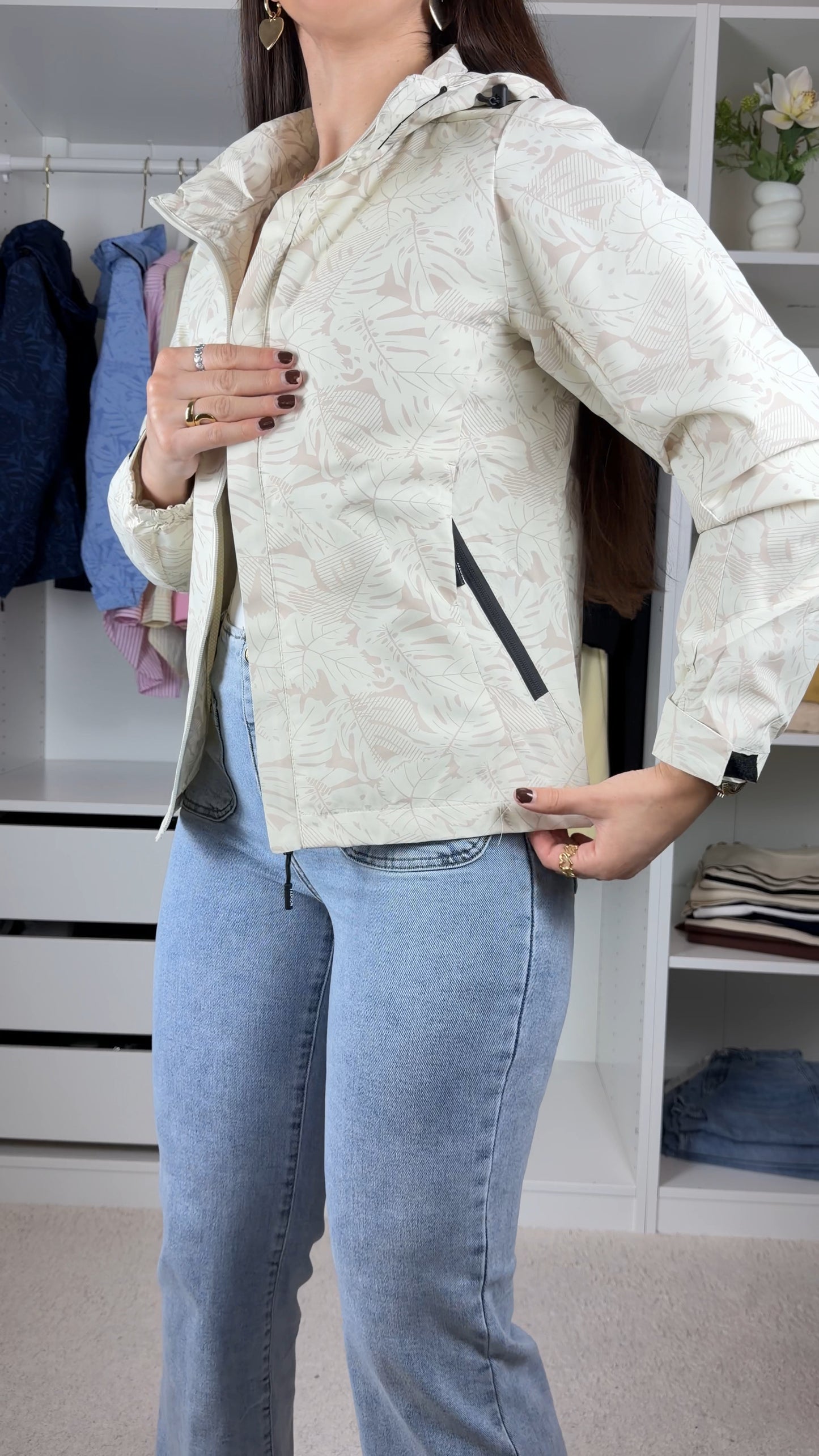 Casaco parka impermeável