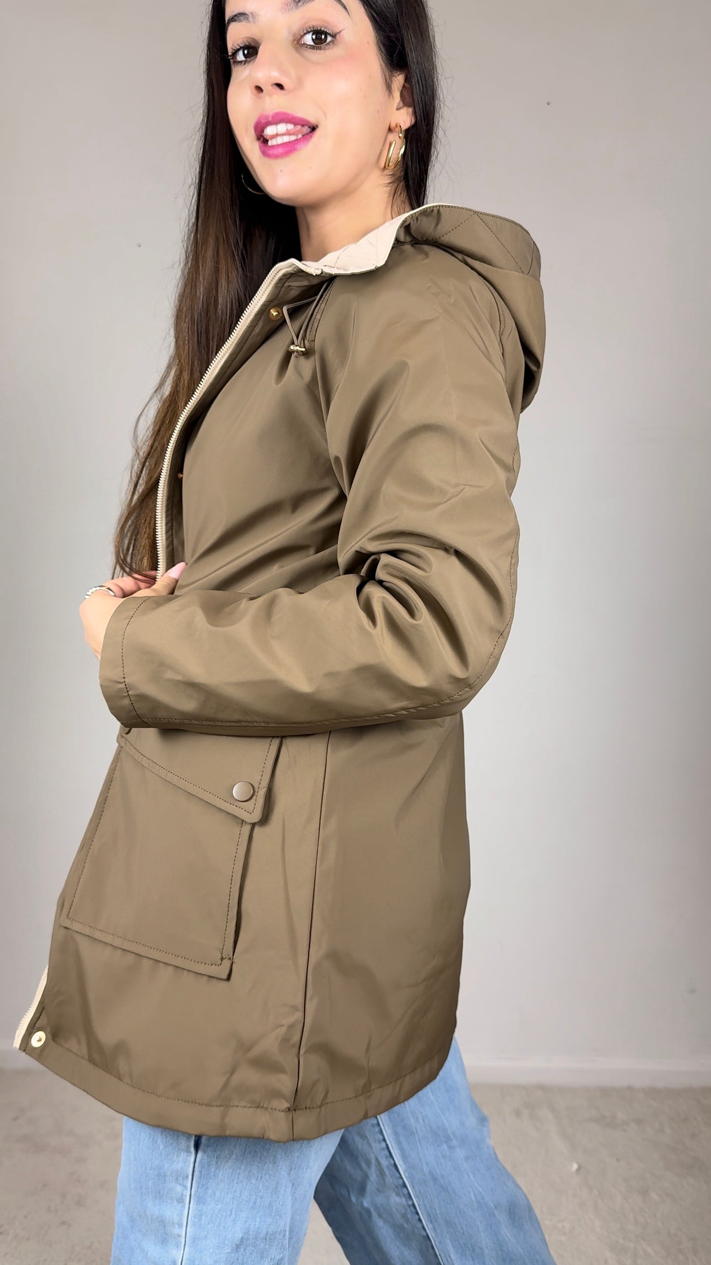 Parka reversível