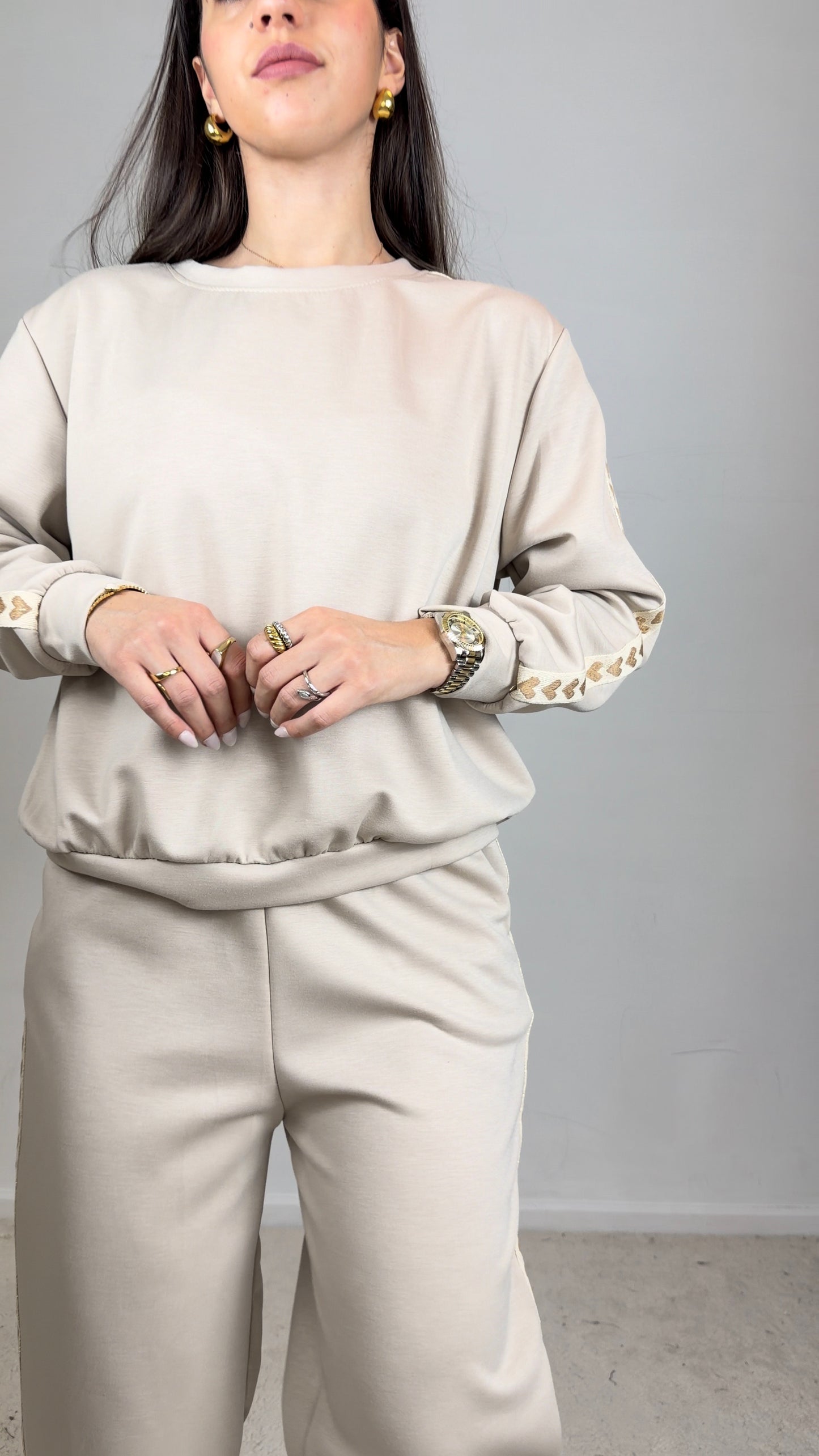 Conjunto fato de treino