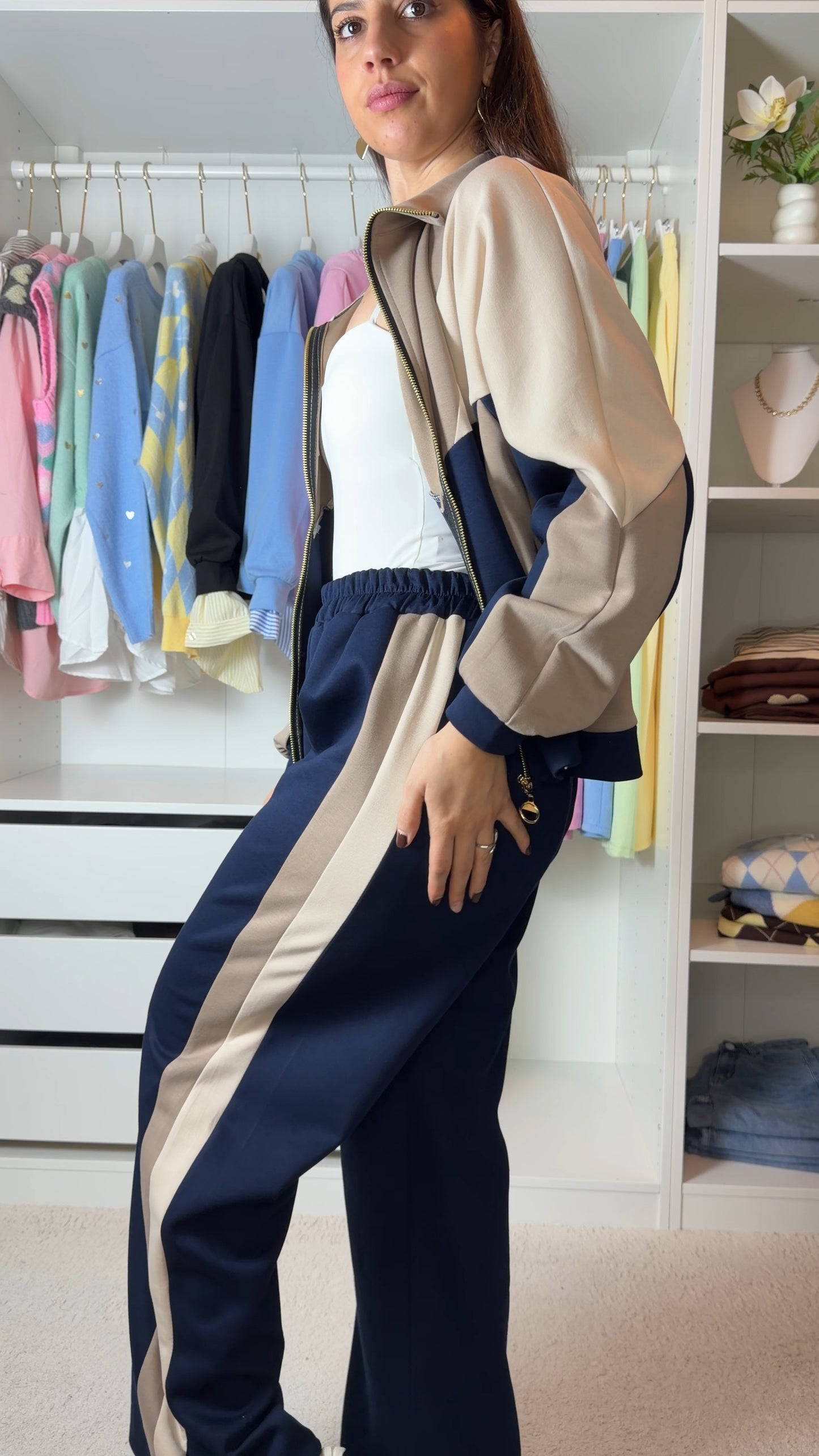 Conjunto fato de treino