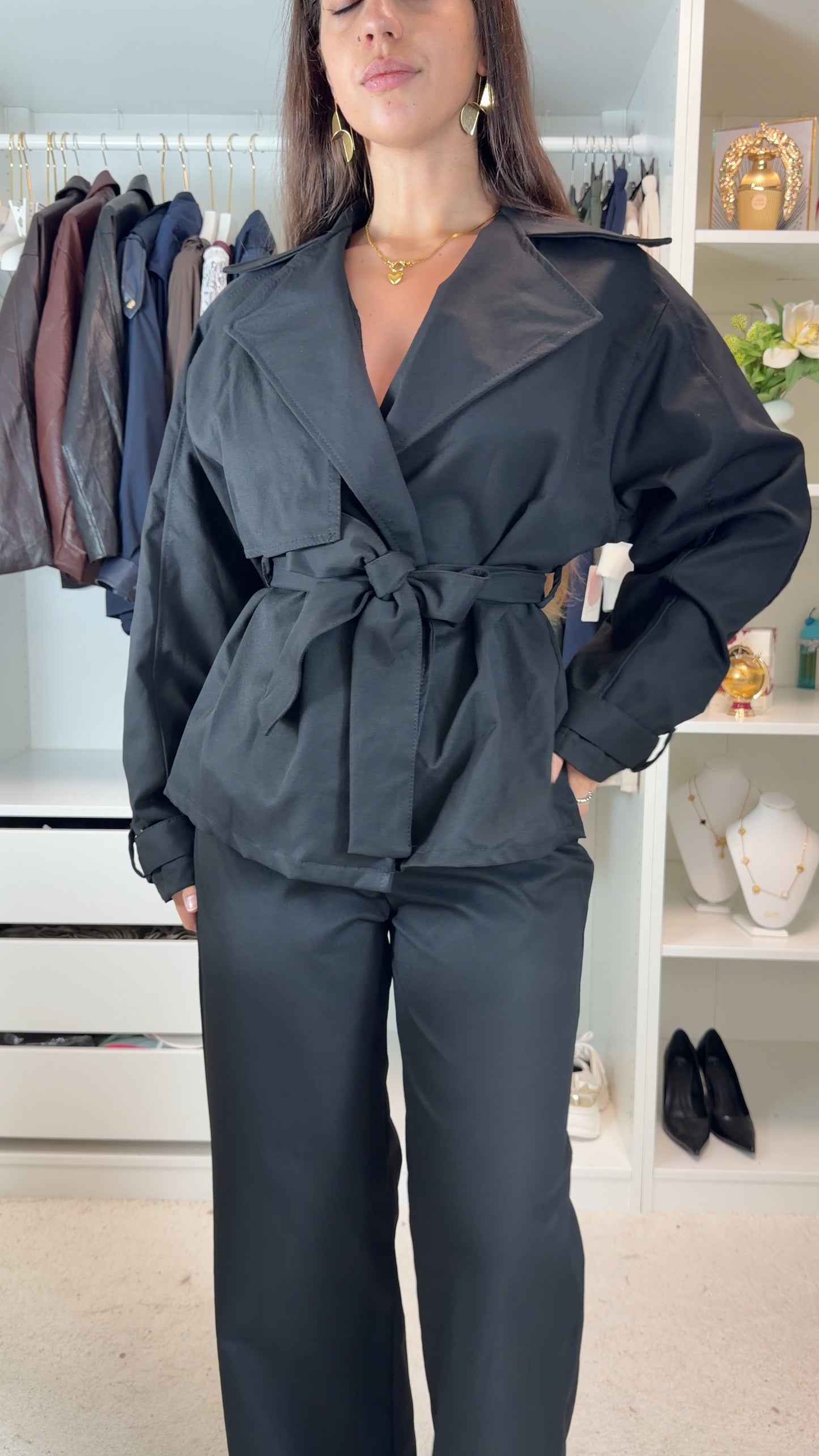 Conjunto com gabardine