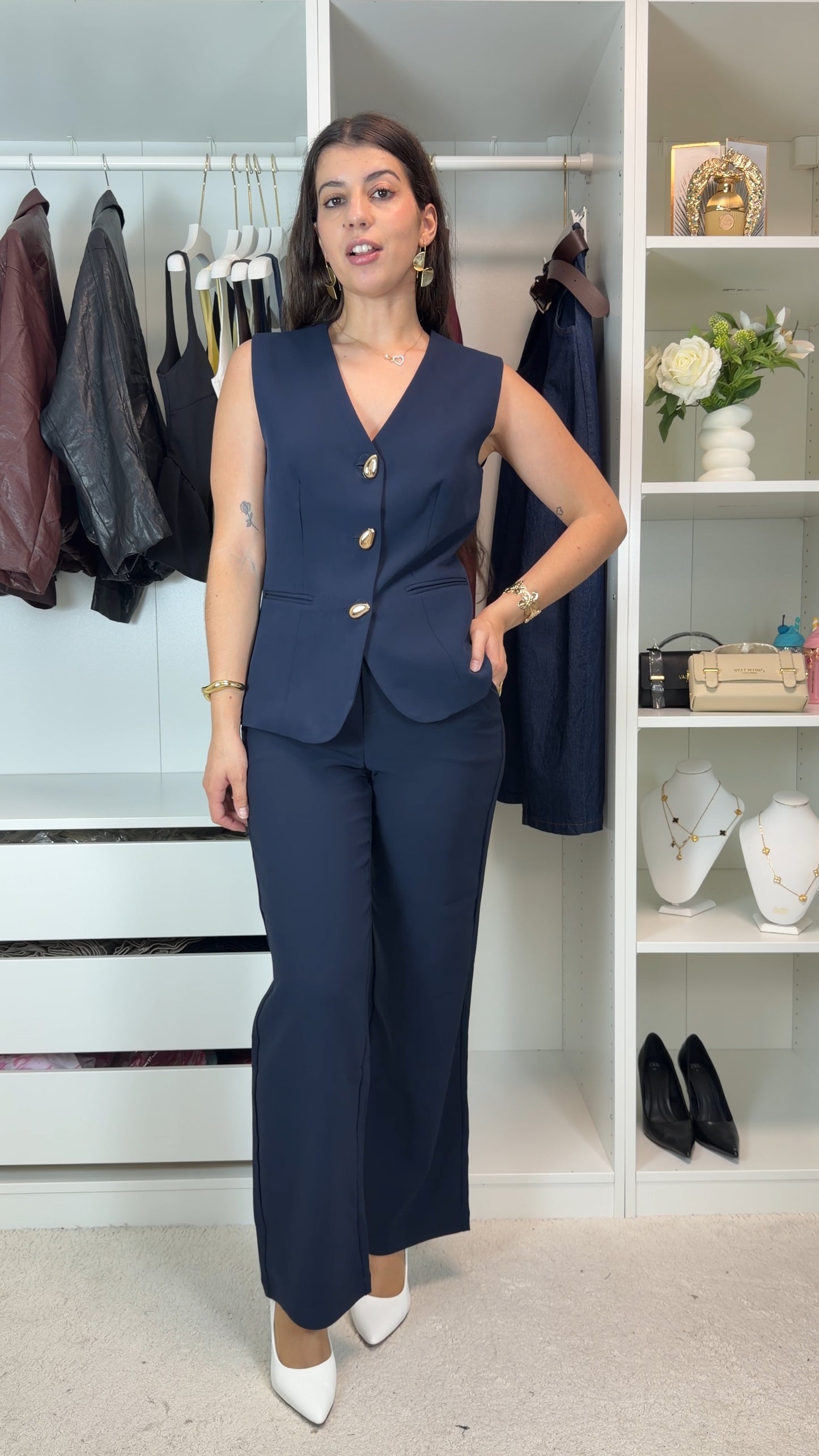 Conjunto de colete Moda Ana